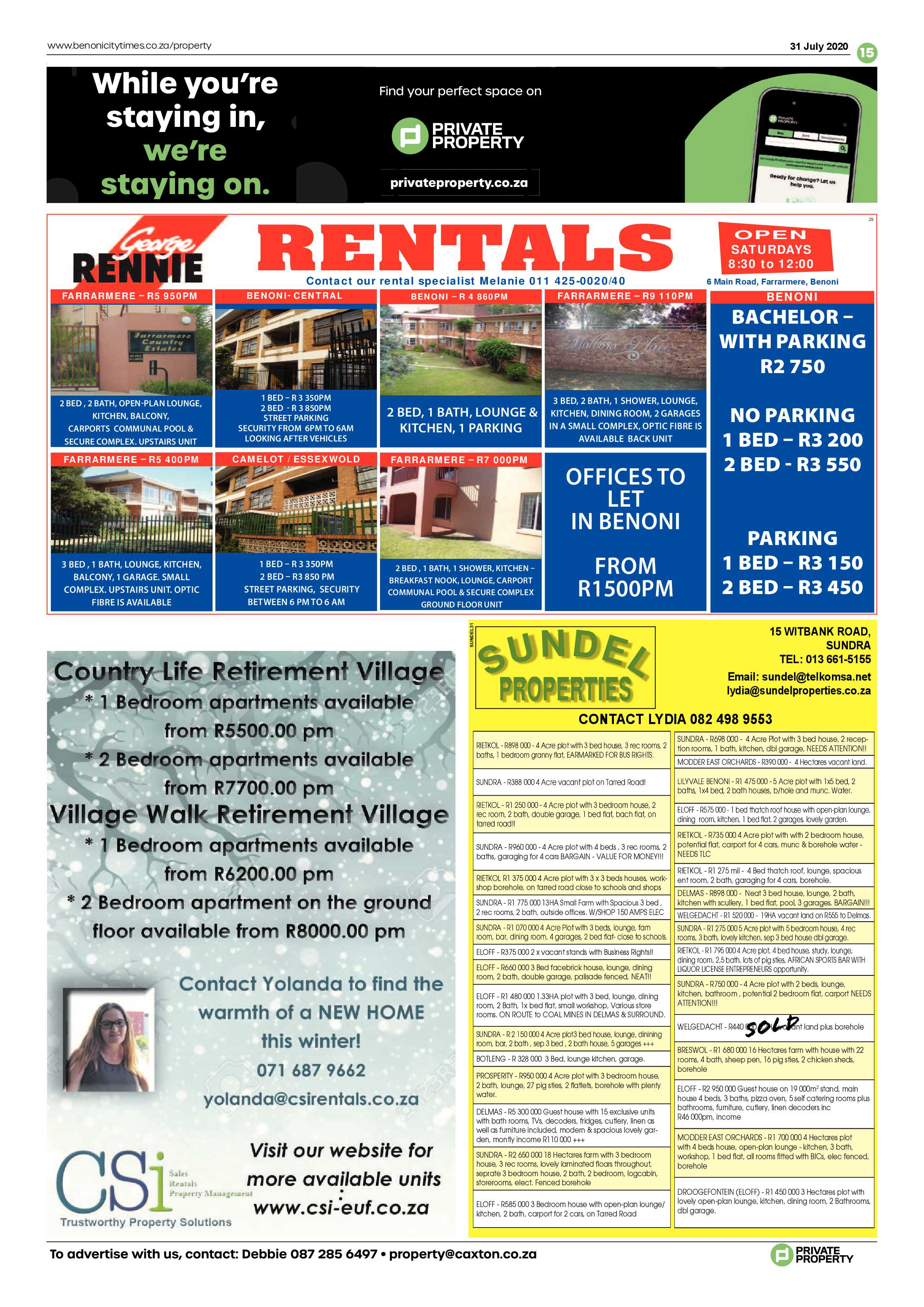 Benoni City Times 30 July 2020 page 15