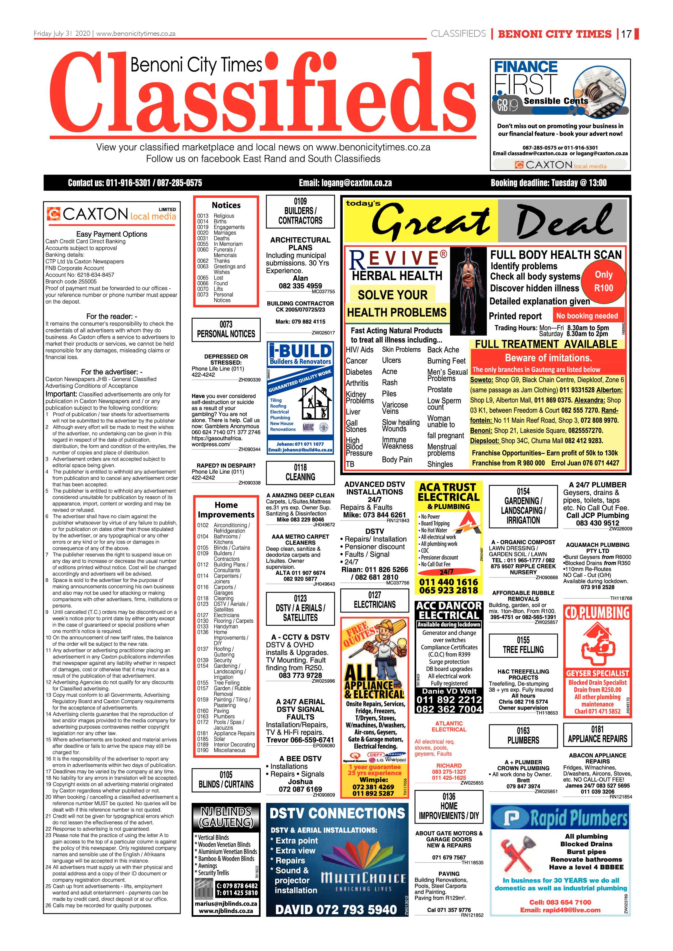 Benoni City Times 30 July 2020 page 17