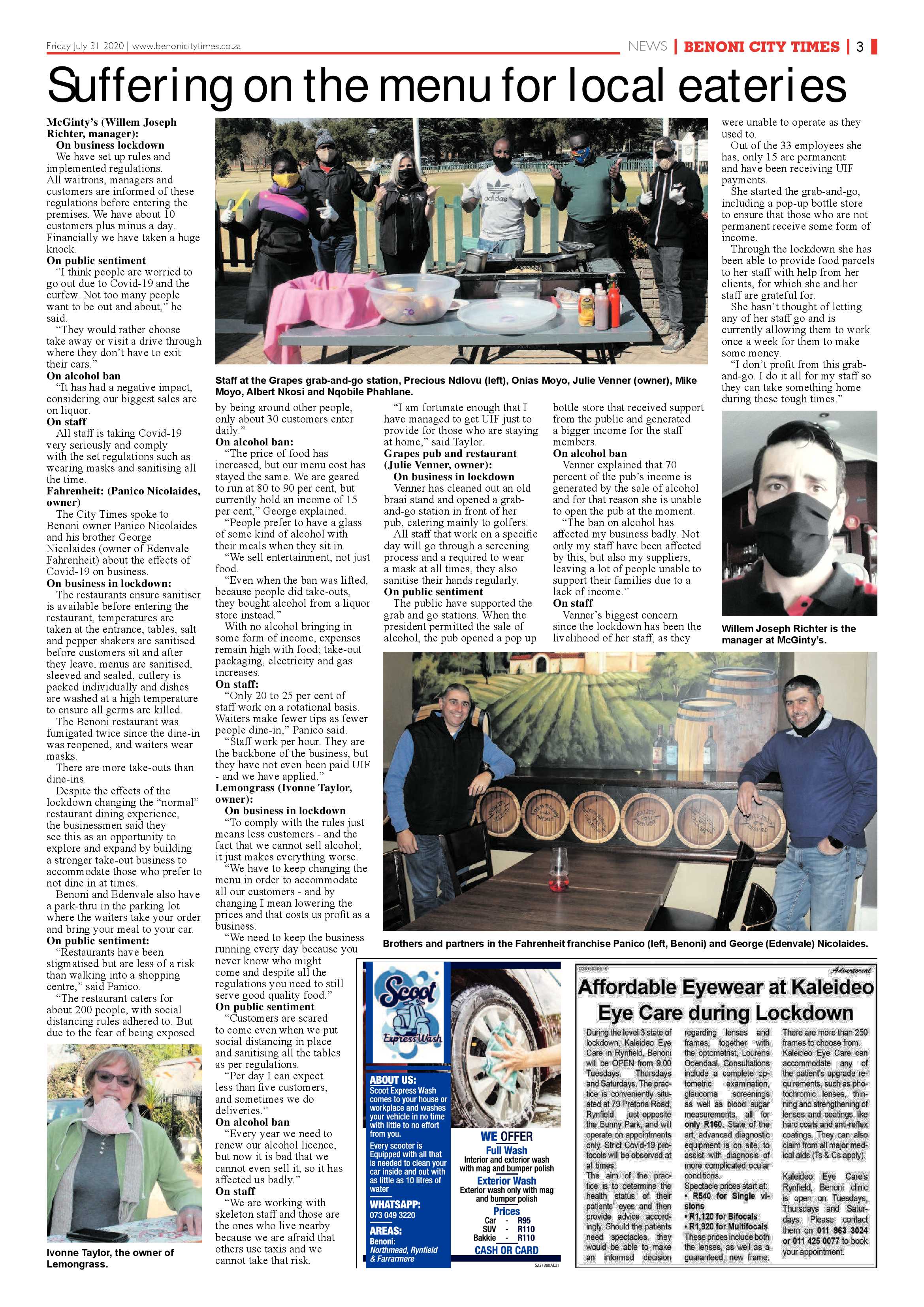 Benoni City Times 30 July 2020 page 3