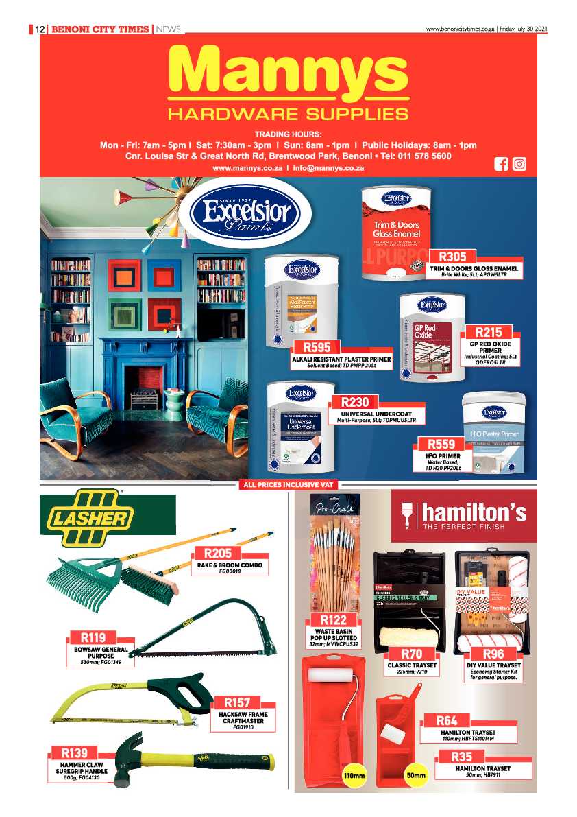 Benoni City Times 30 July 2021 page 12
