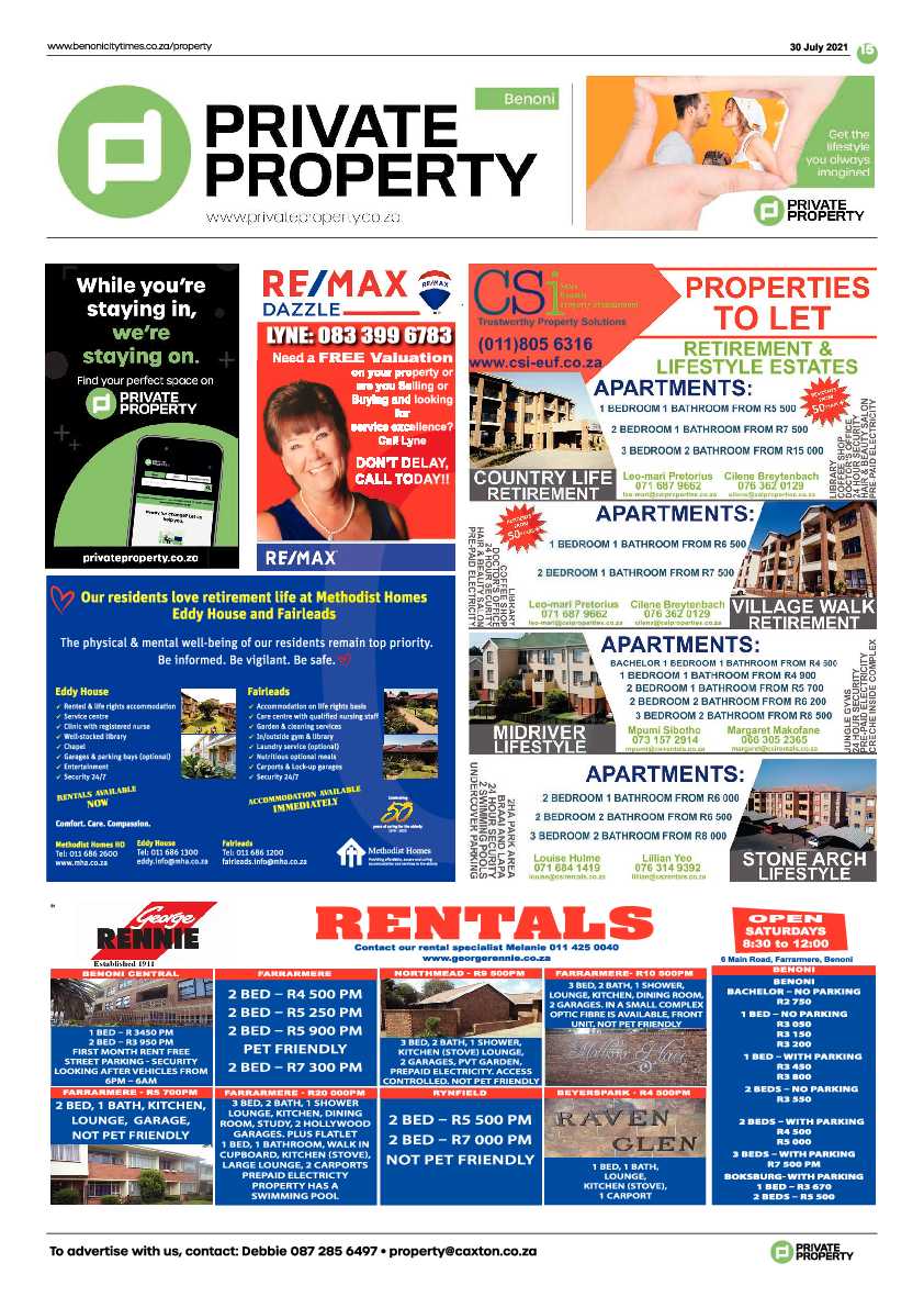Benoni City Times 30 July 2021 page 15