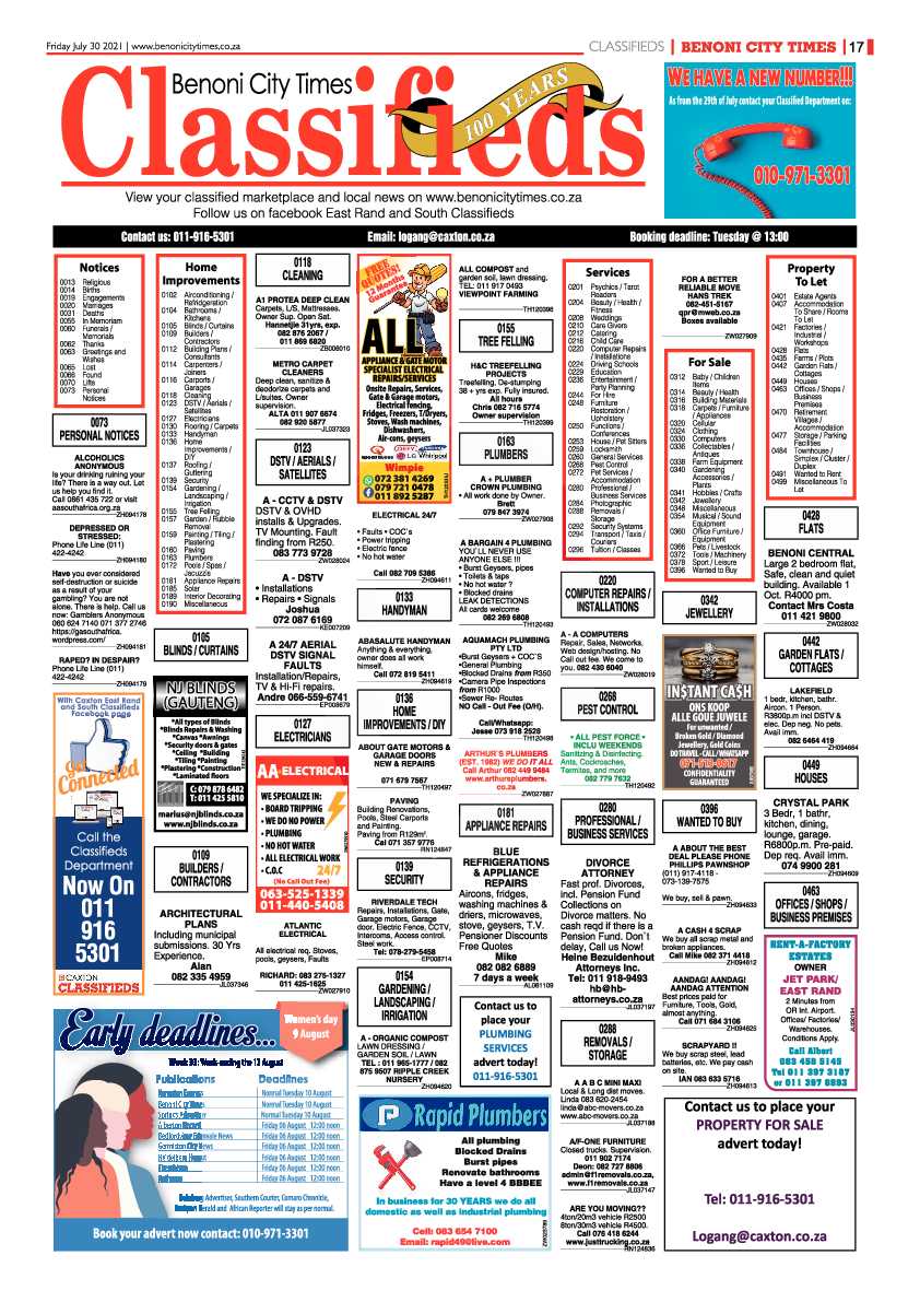 Benoni City Times 30 July 2021 page 17