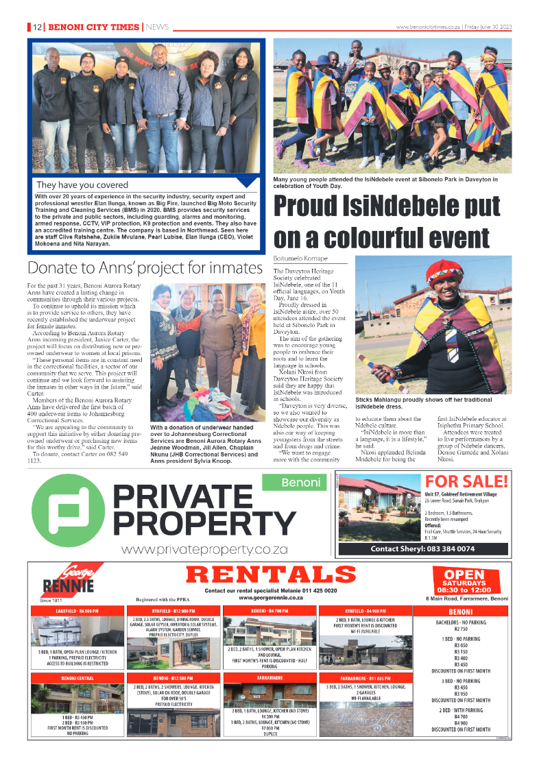 Benoni City Times 30 June 2023 page 12