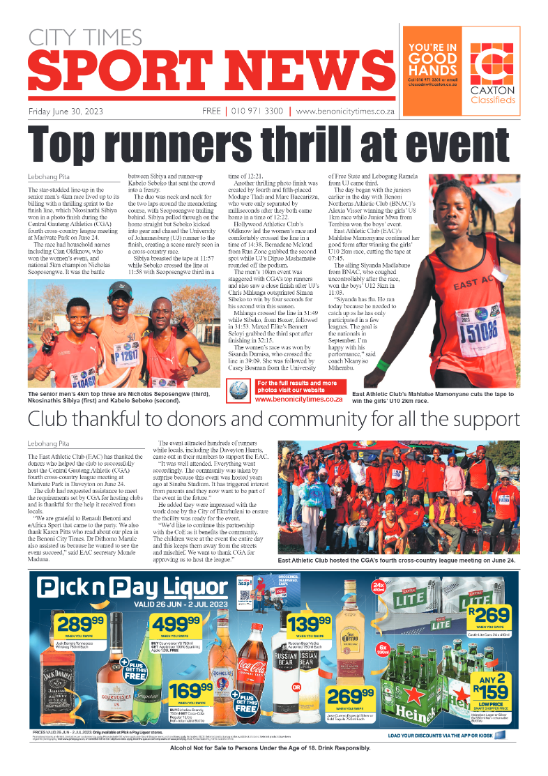 Benoni City Times 30 June 2023 page 16