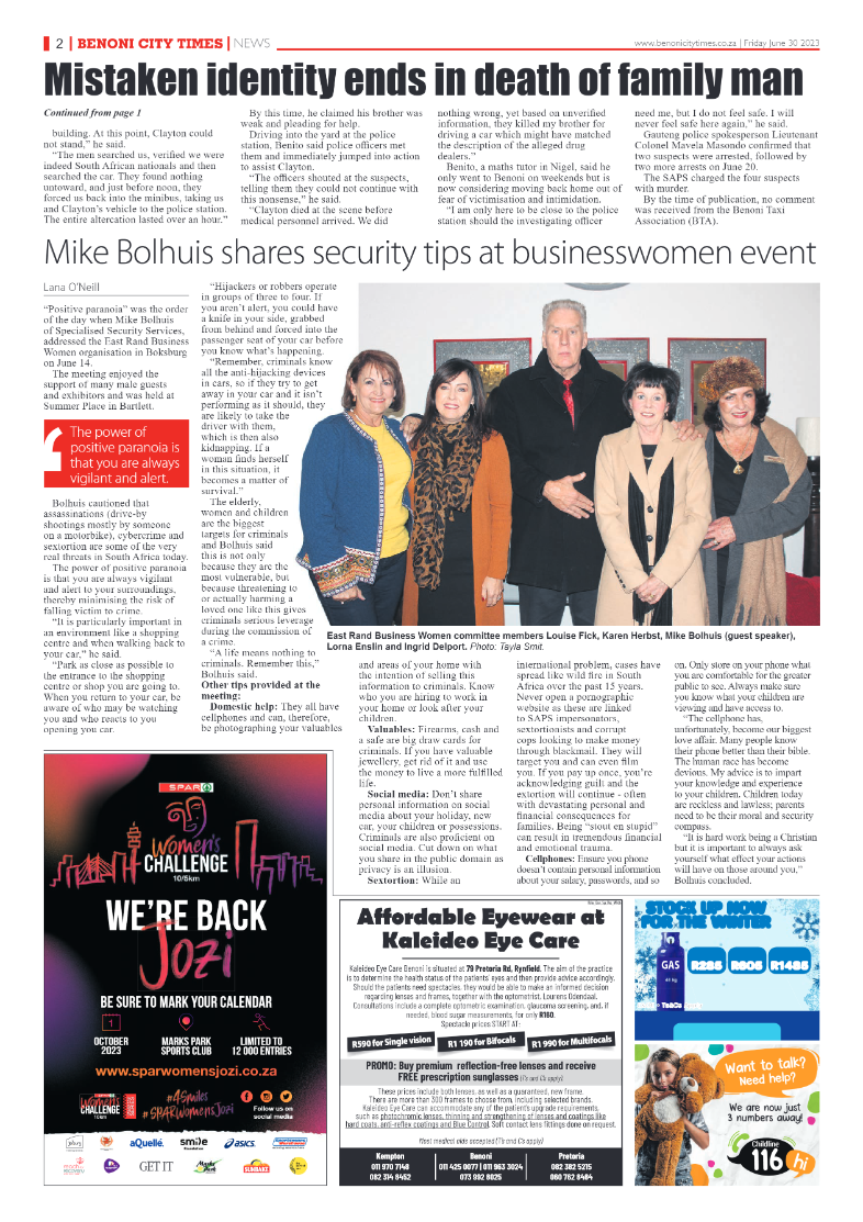 Benoni City Times 30 June 2023 page 2