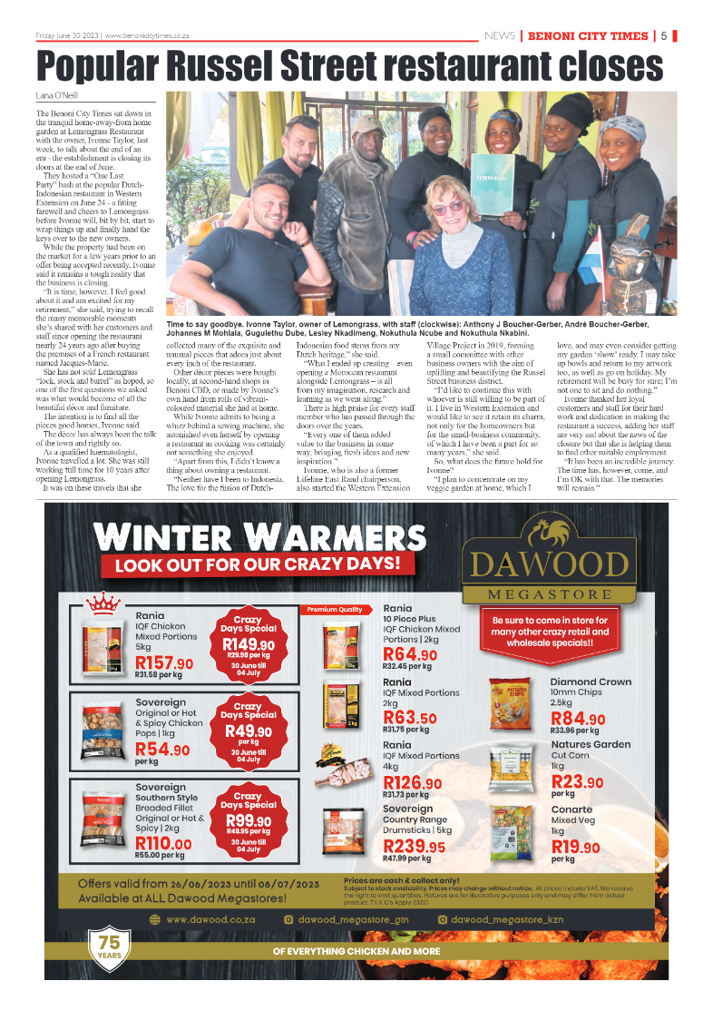 Benoni City Times 30 June 2023 page 5