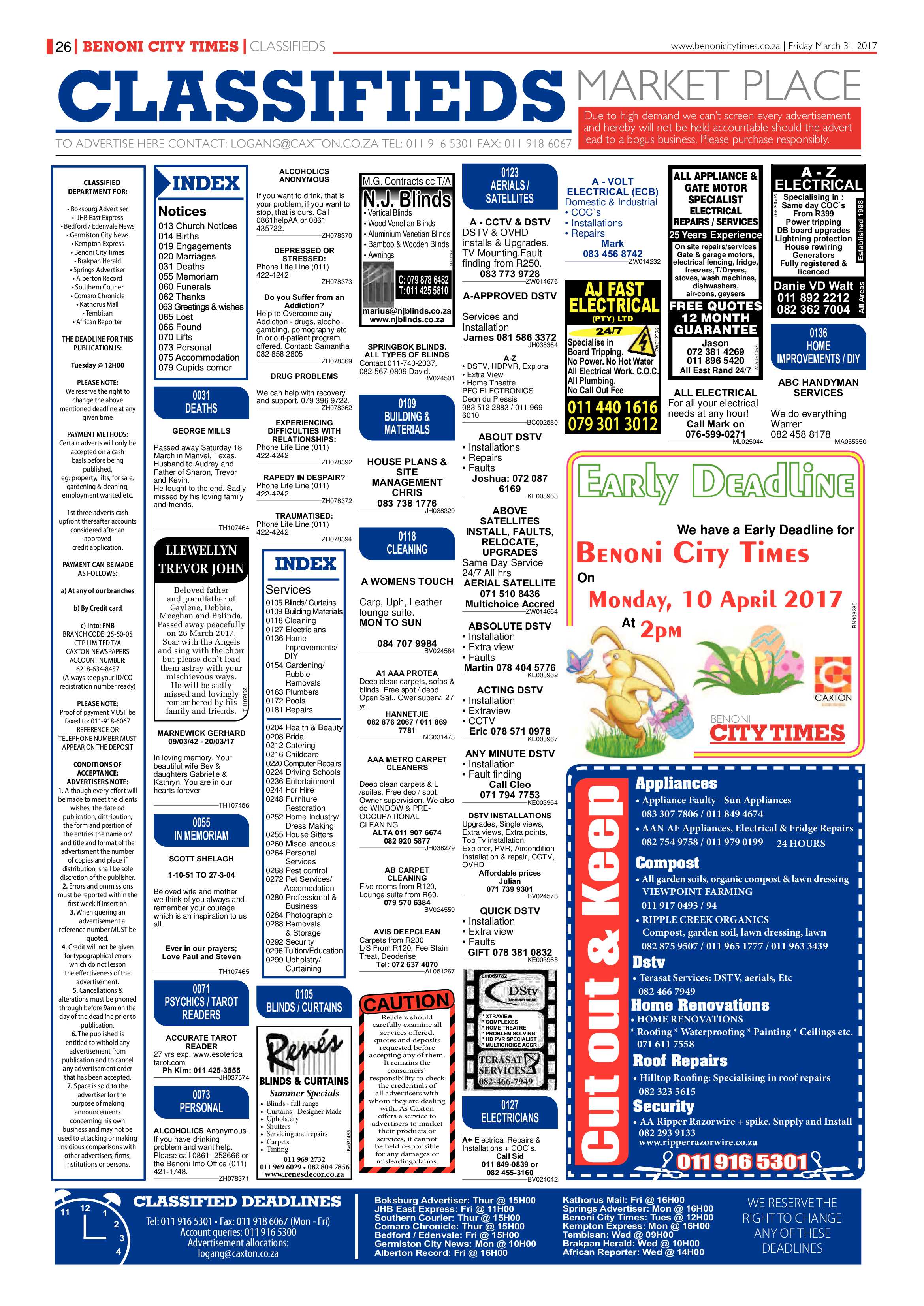Benoni City Times 30 March 2017 page 26