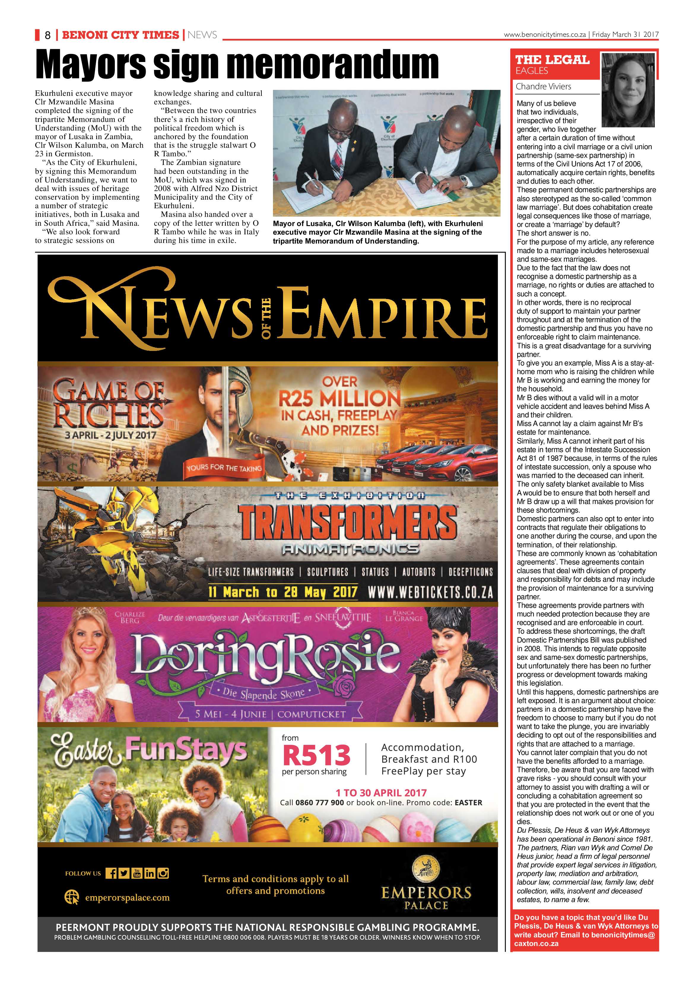 Benoni City Times 30 March 2017 page 8