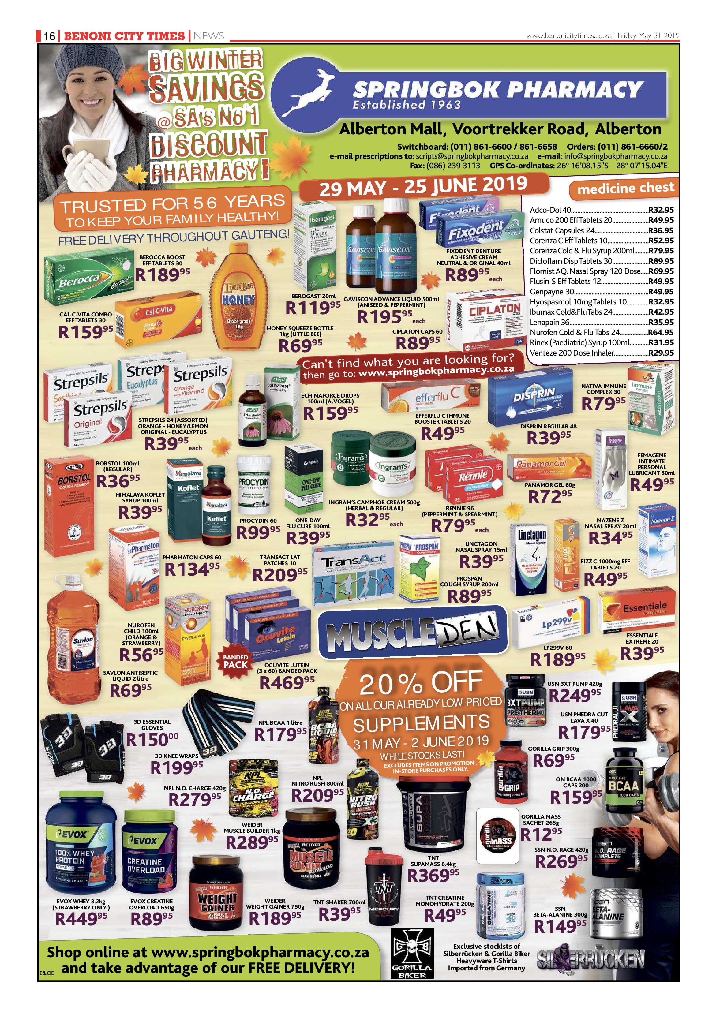 Benoni City Times 30 May 2019 page 16