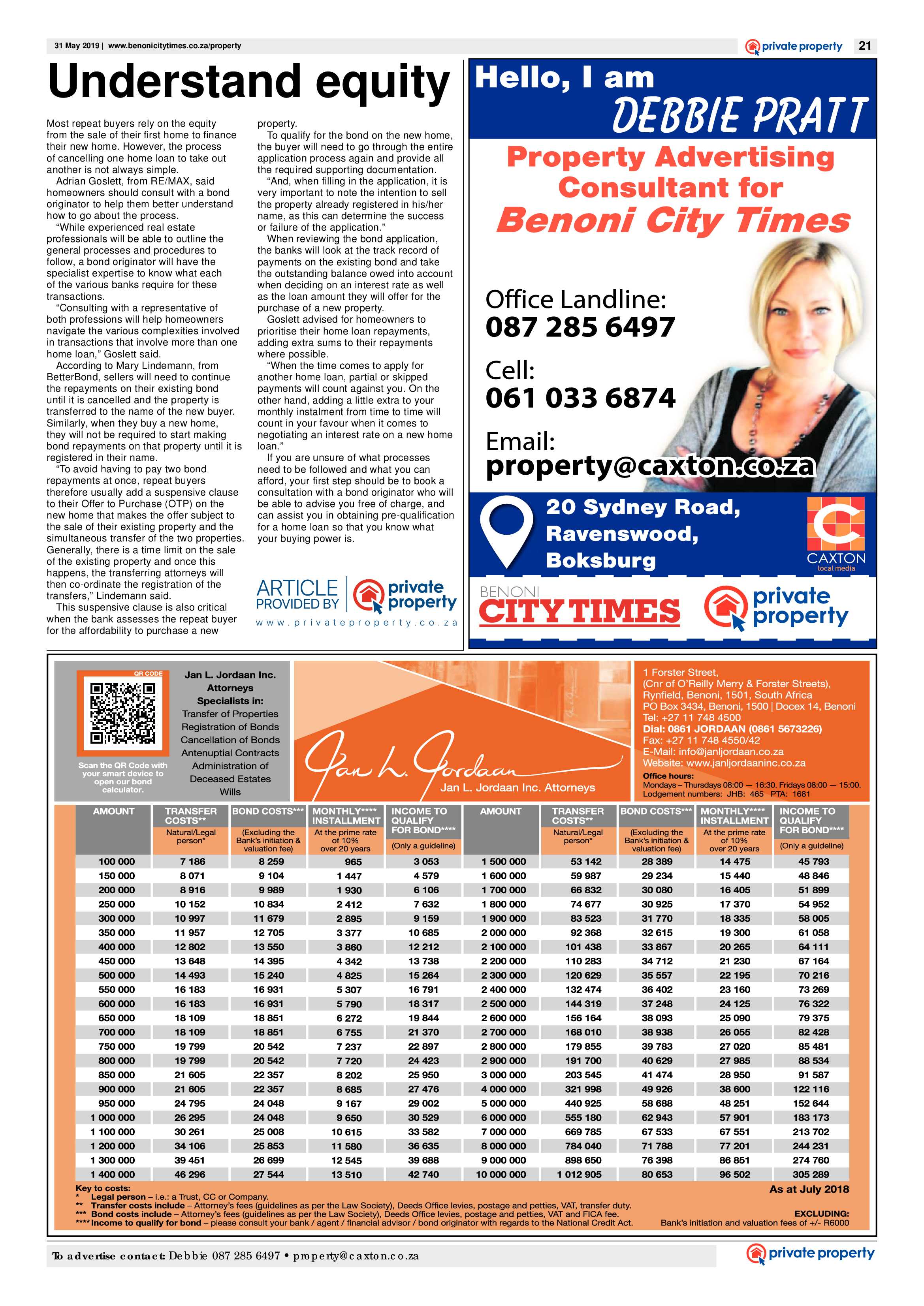 Benoni City Times 30 May 2019 page 21