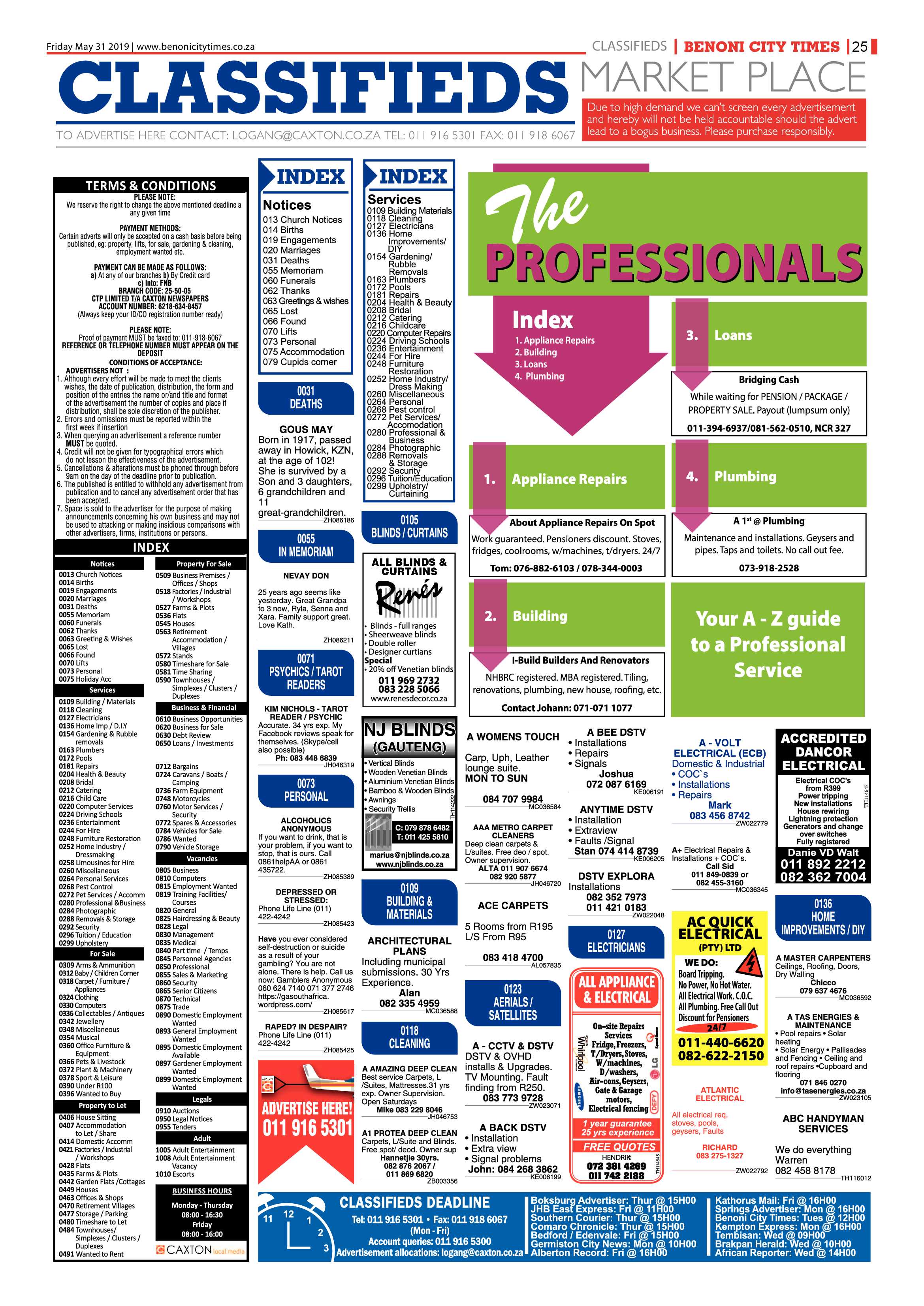 Benoni City Times 30 May 2019 page 25