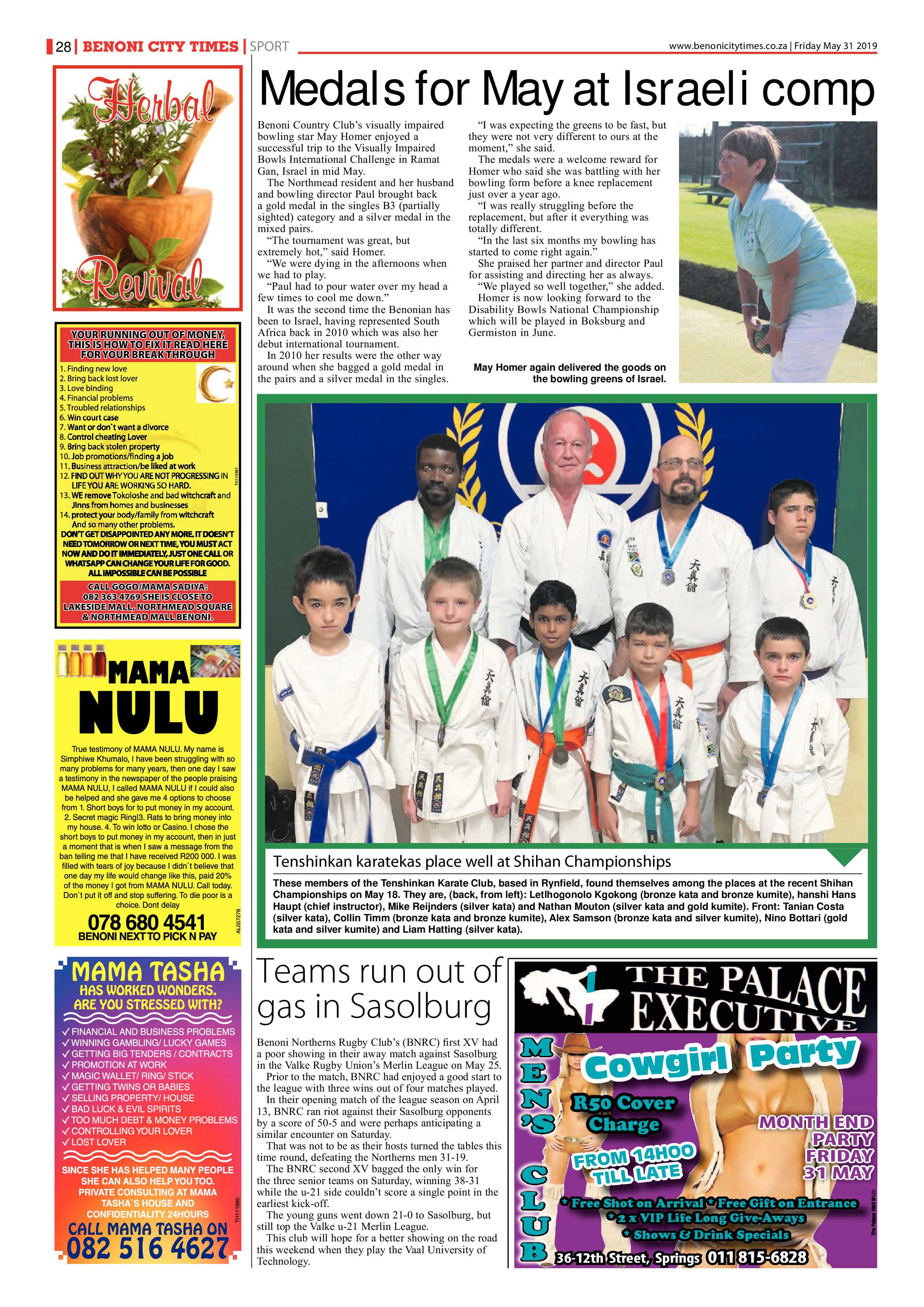 Benoni City Times 30 May 2019 page 28