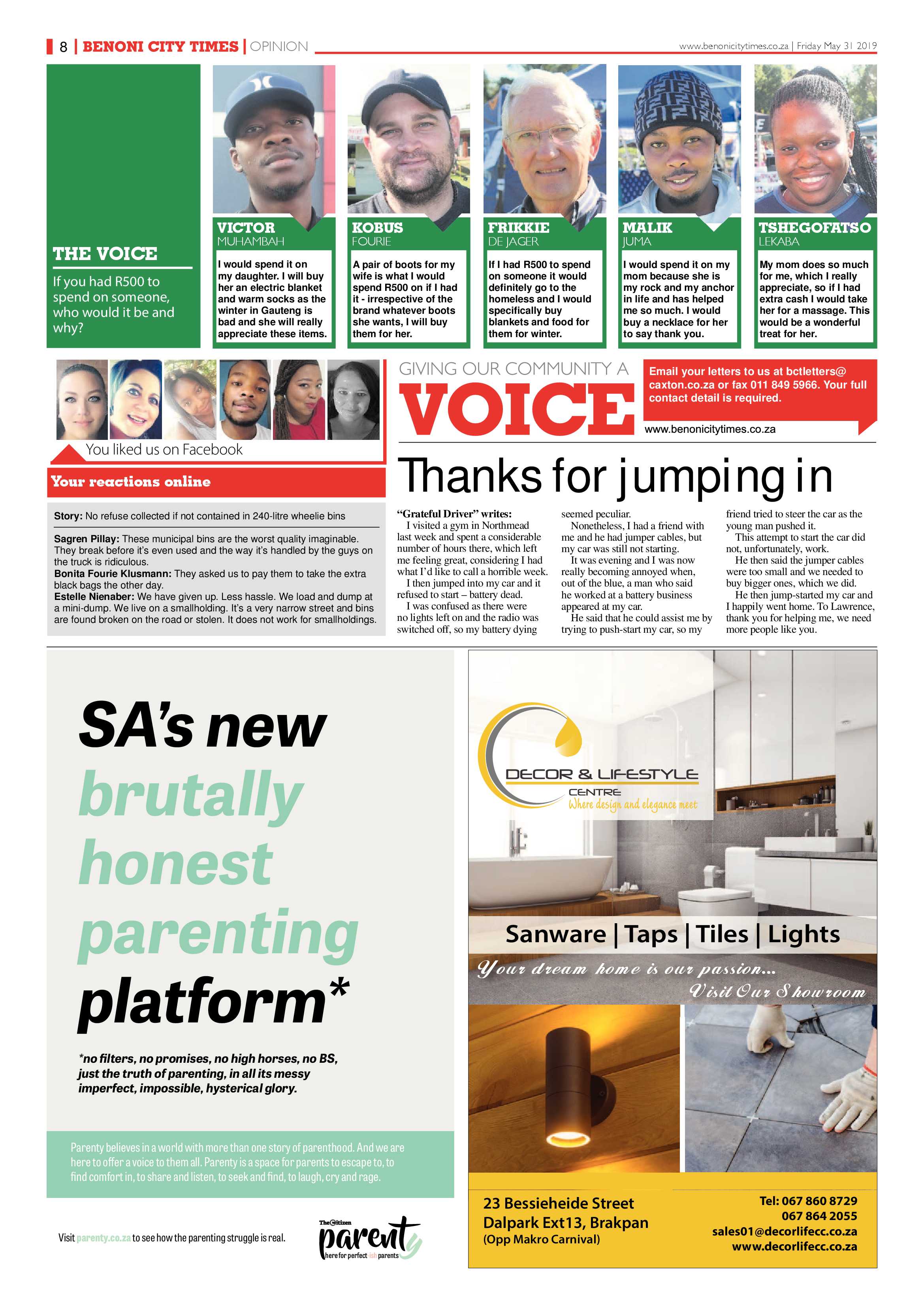 Benoni City Times 30 May 2019 page 8
