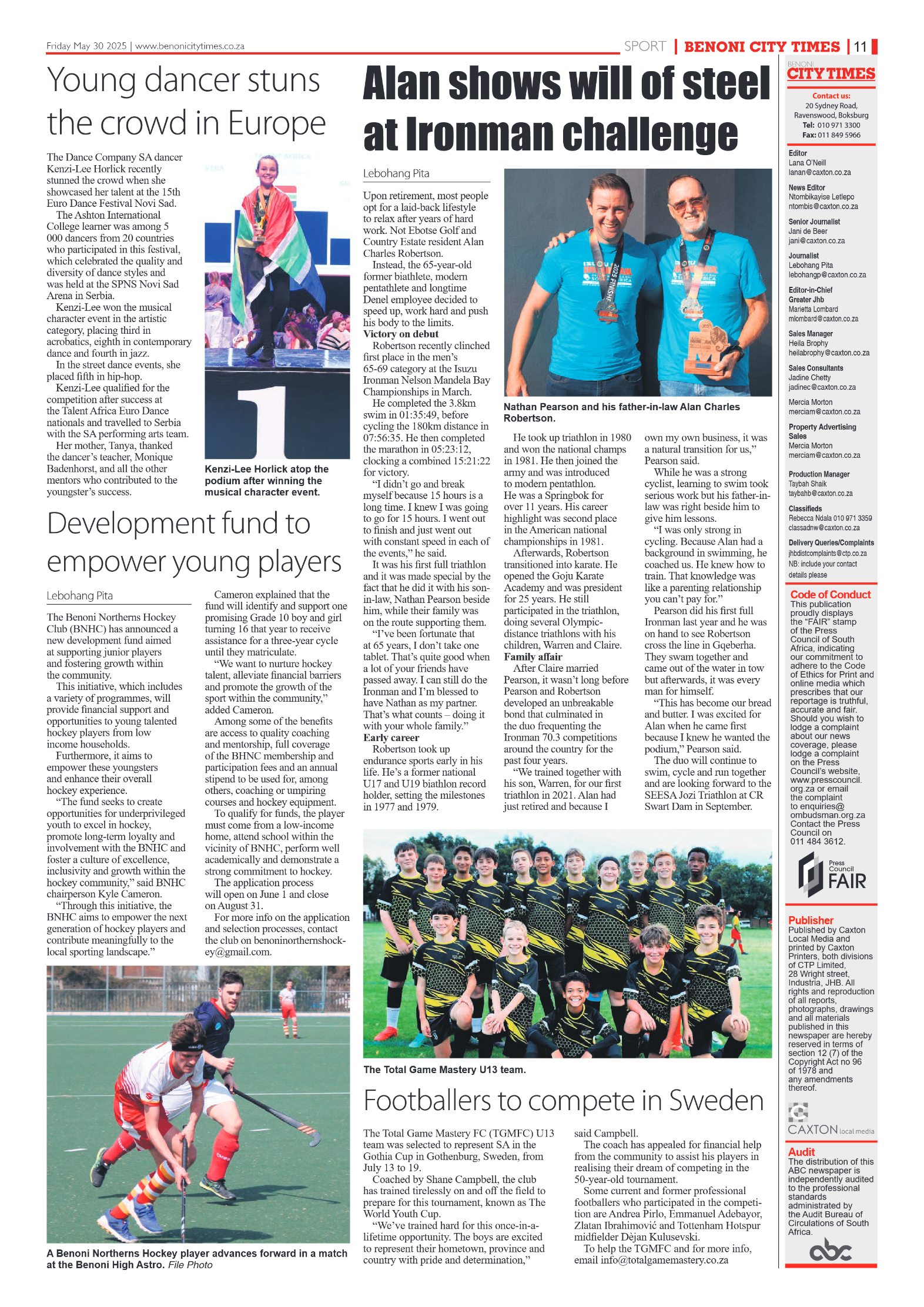Benoni City Times 30 May 2025 page 11