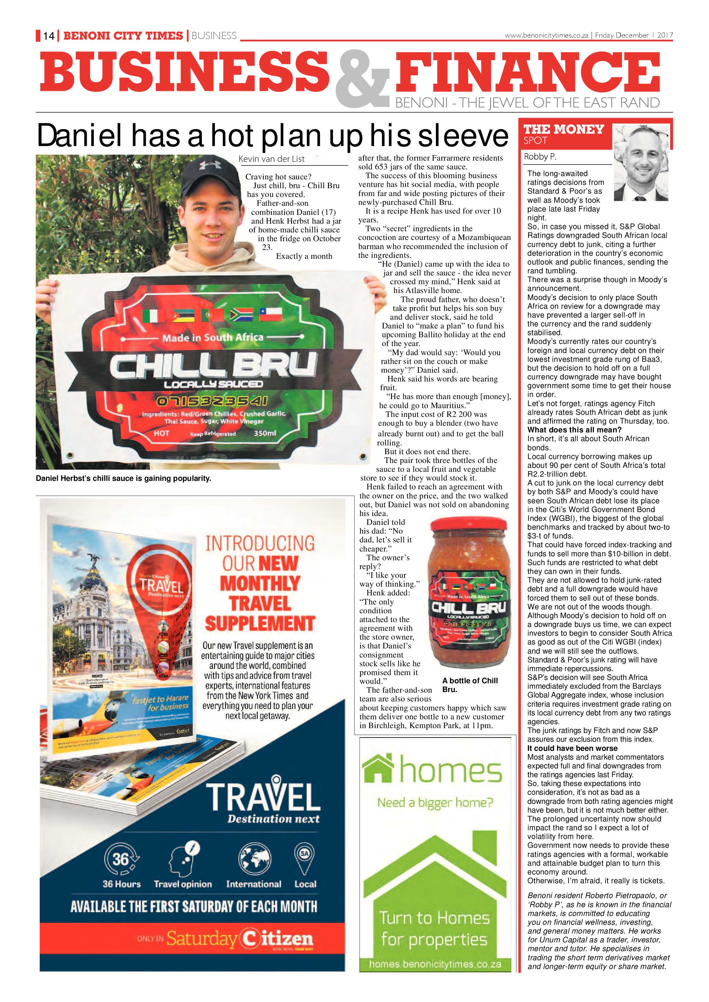 Benoni City Times 30 November 2017 page 16