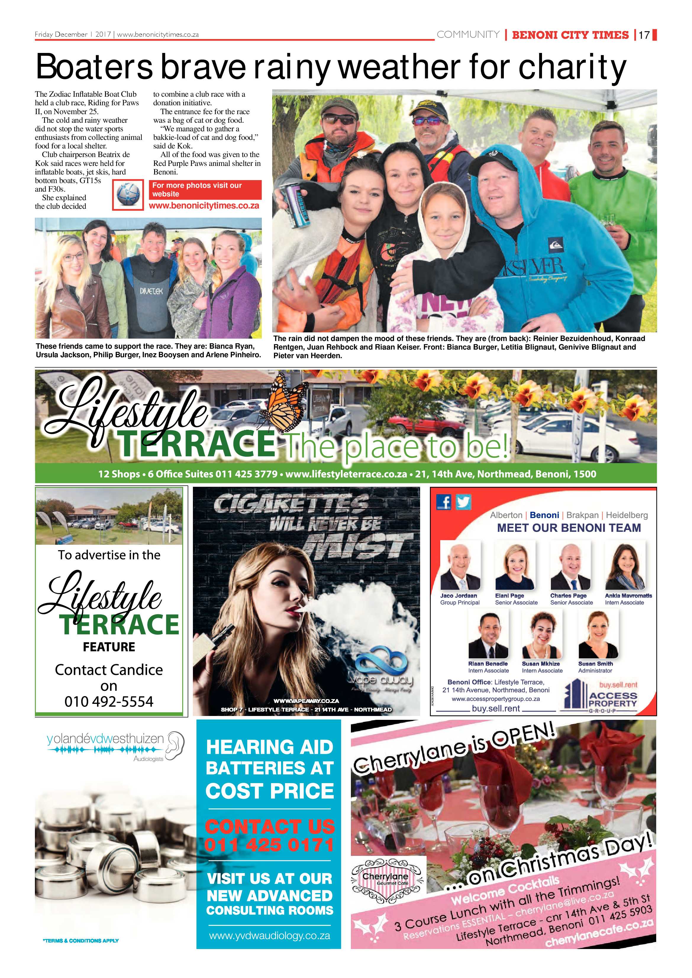 Benoni City Times 30 November 2017 page 19