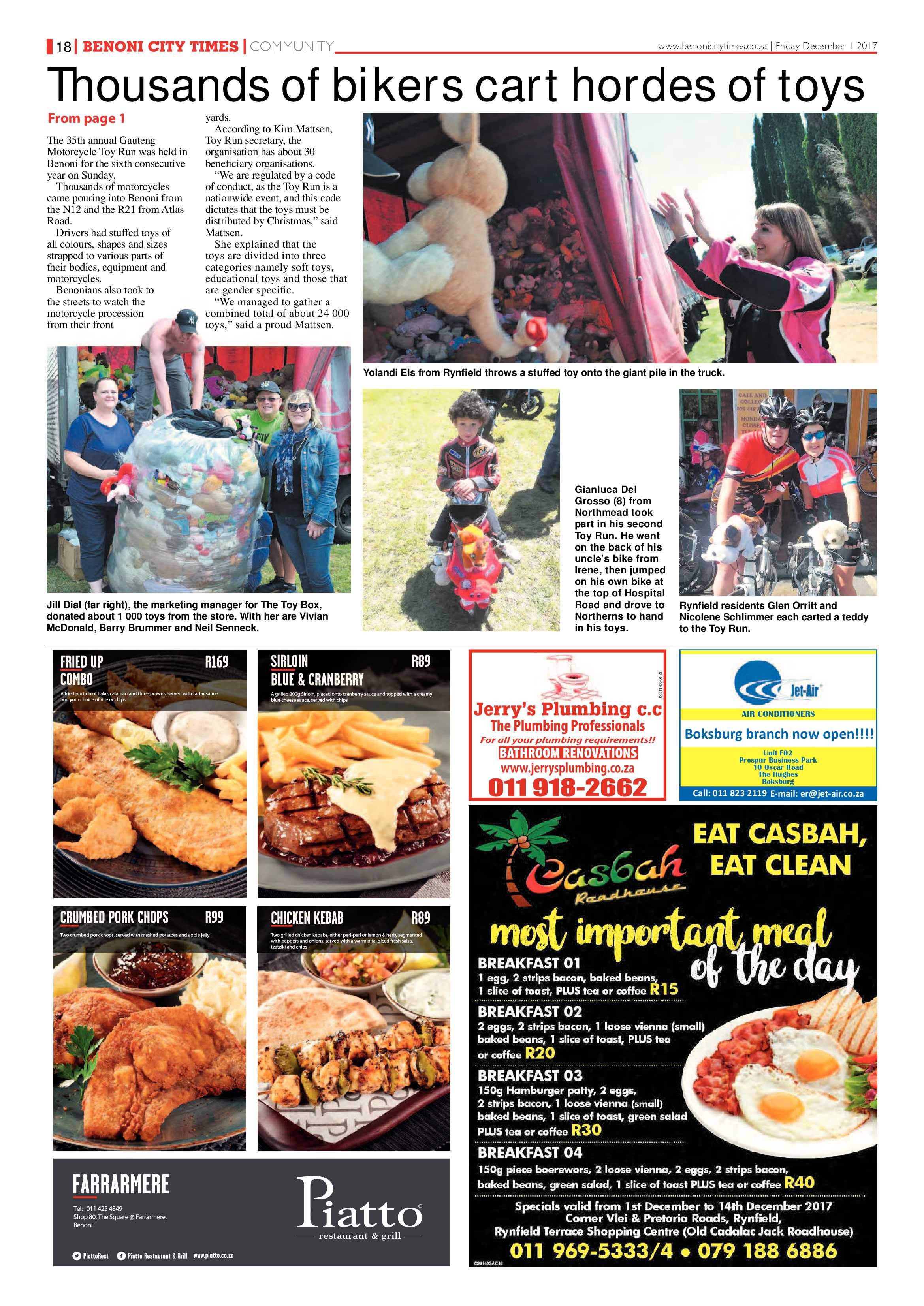 Benoni City Times 30 November 2017 page 20
