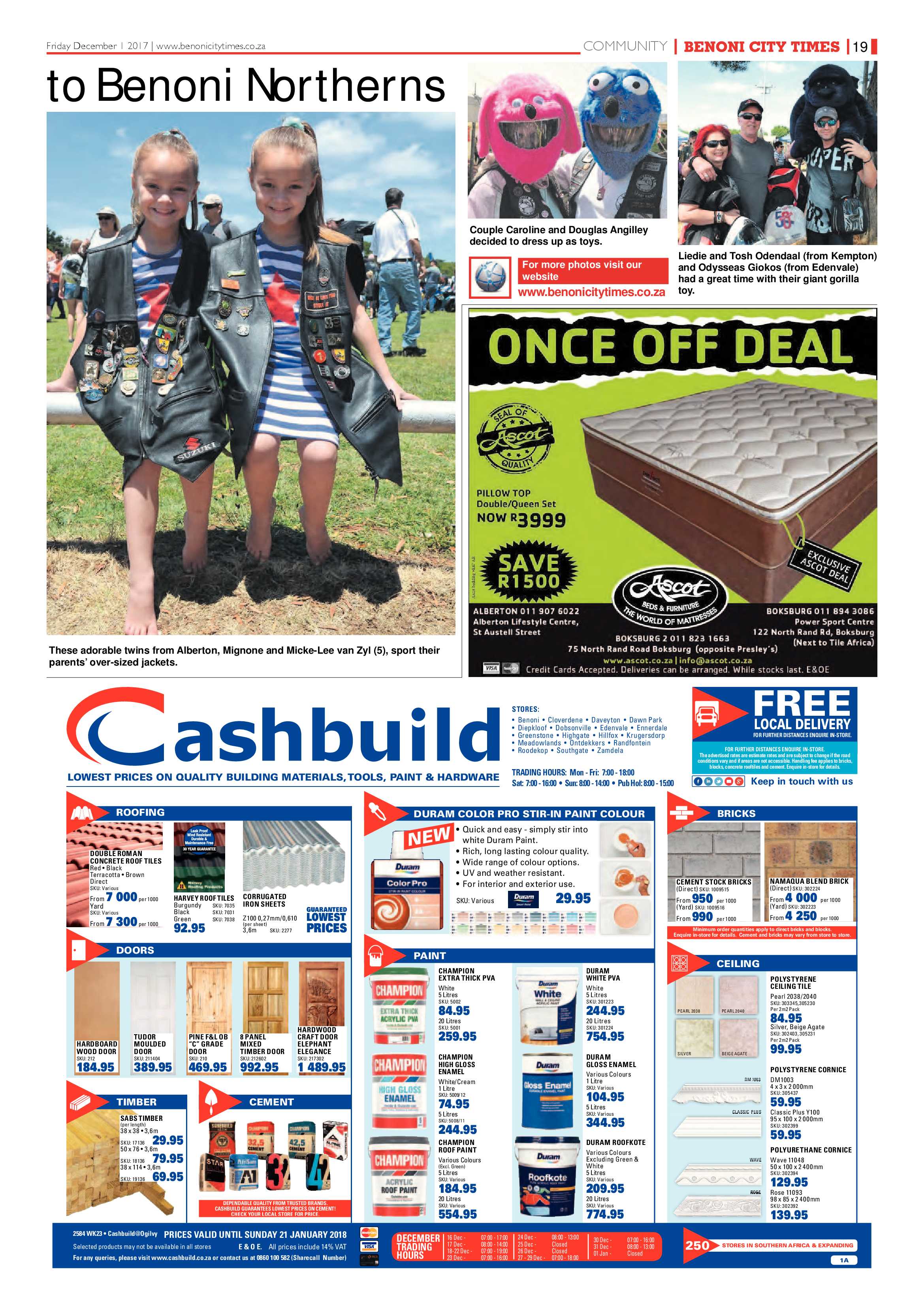 Benoni City Times 30 November 2017 page 21