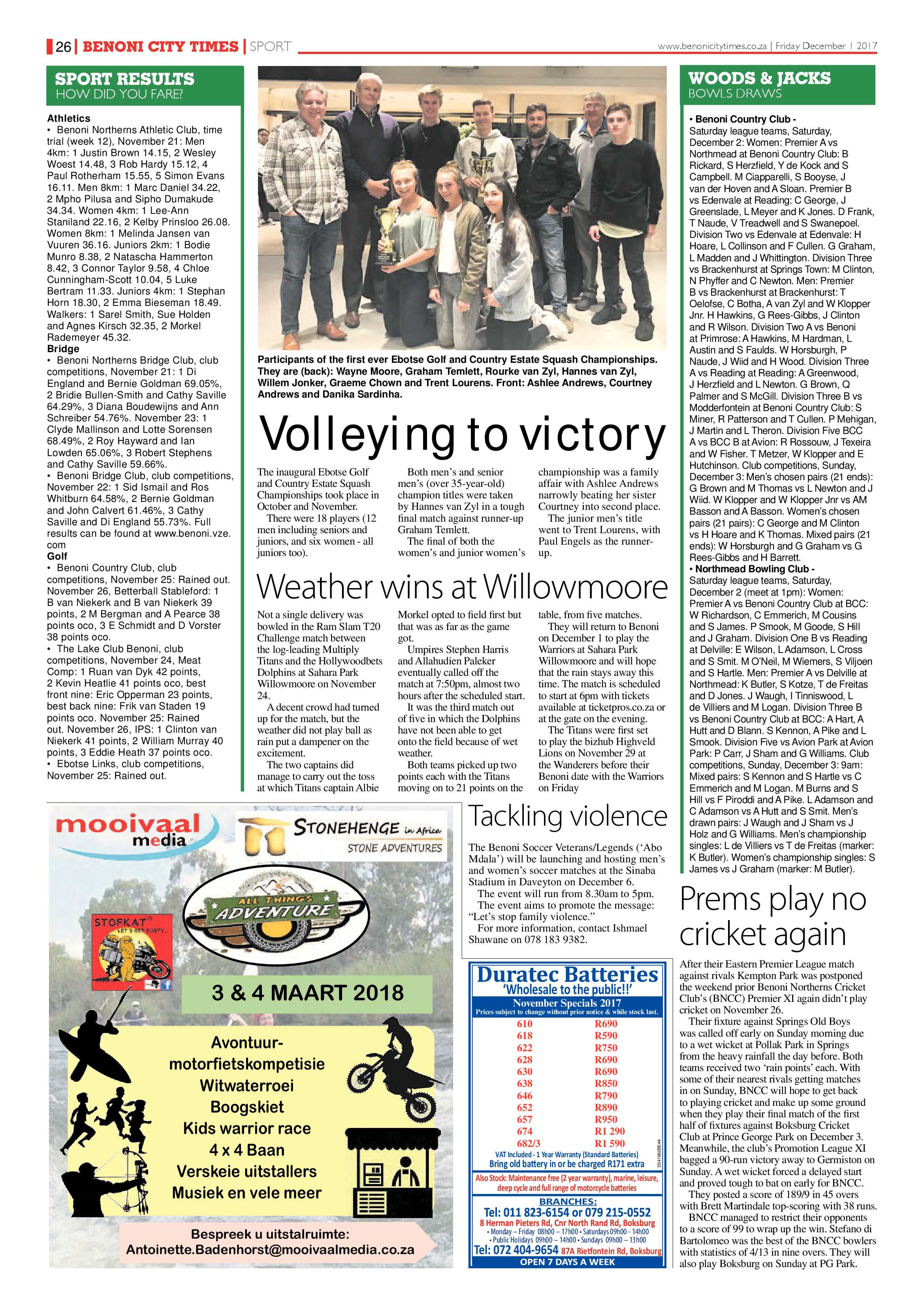Benoni City Times 30 November 2017 page 28