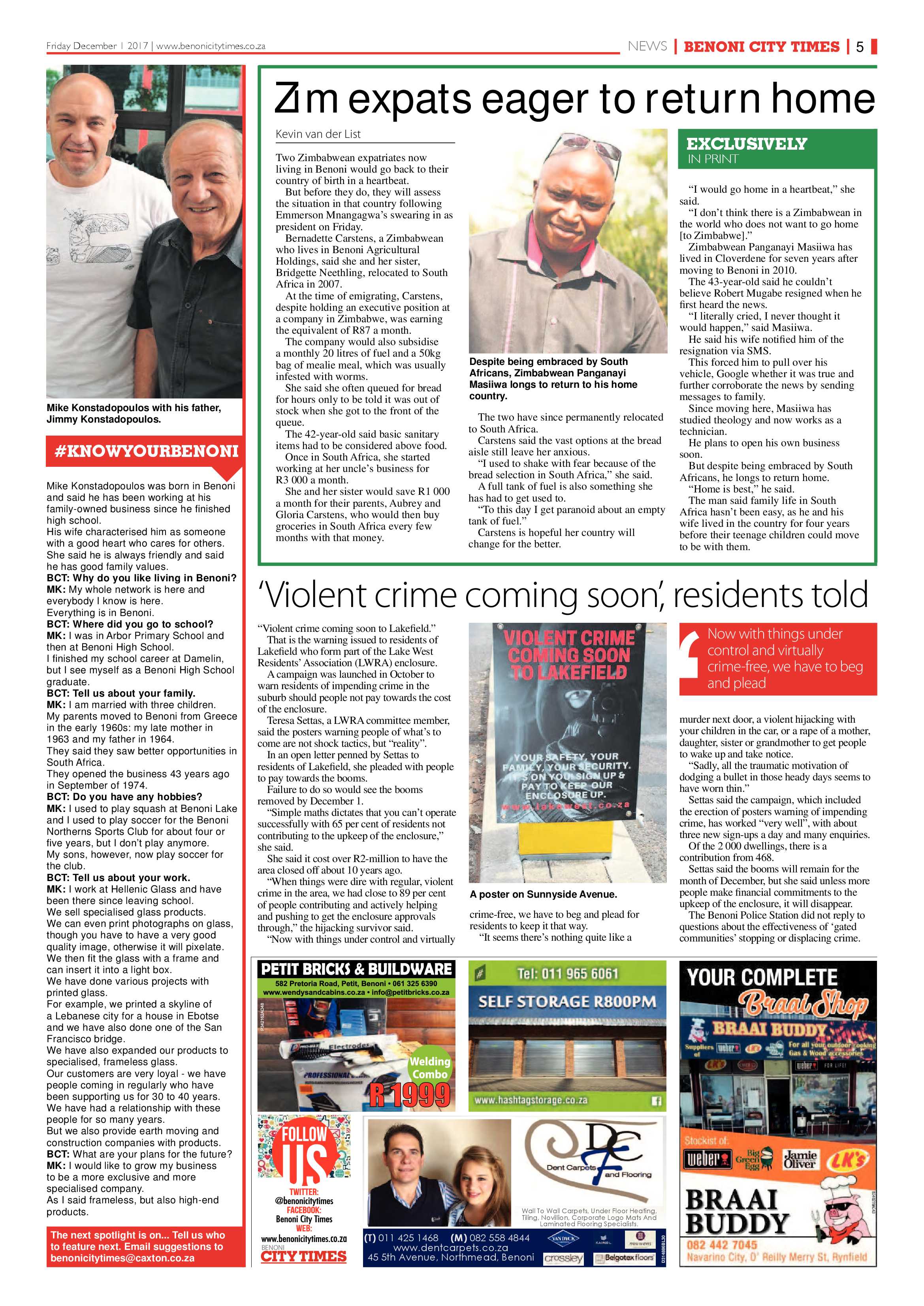 Benoni City Times 30 November 2017 page 7