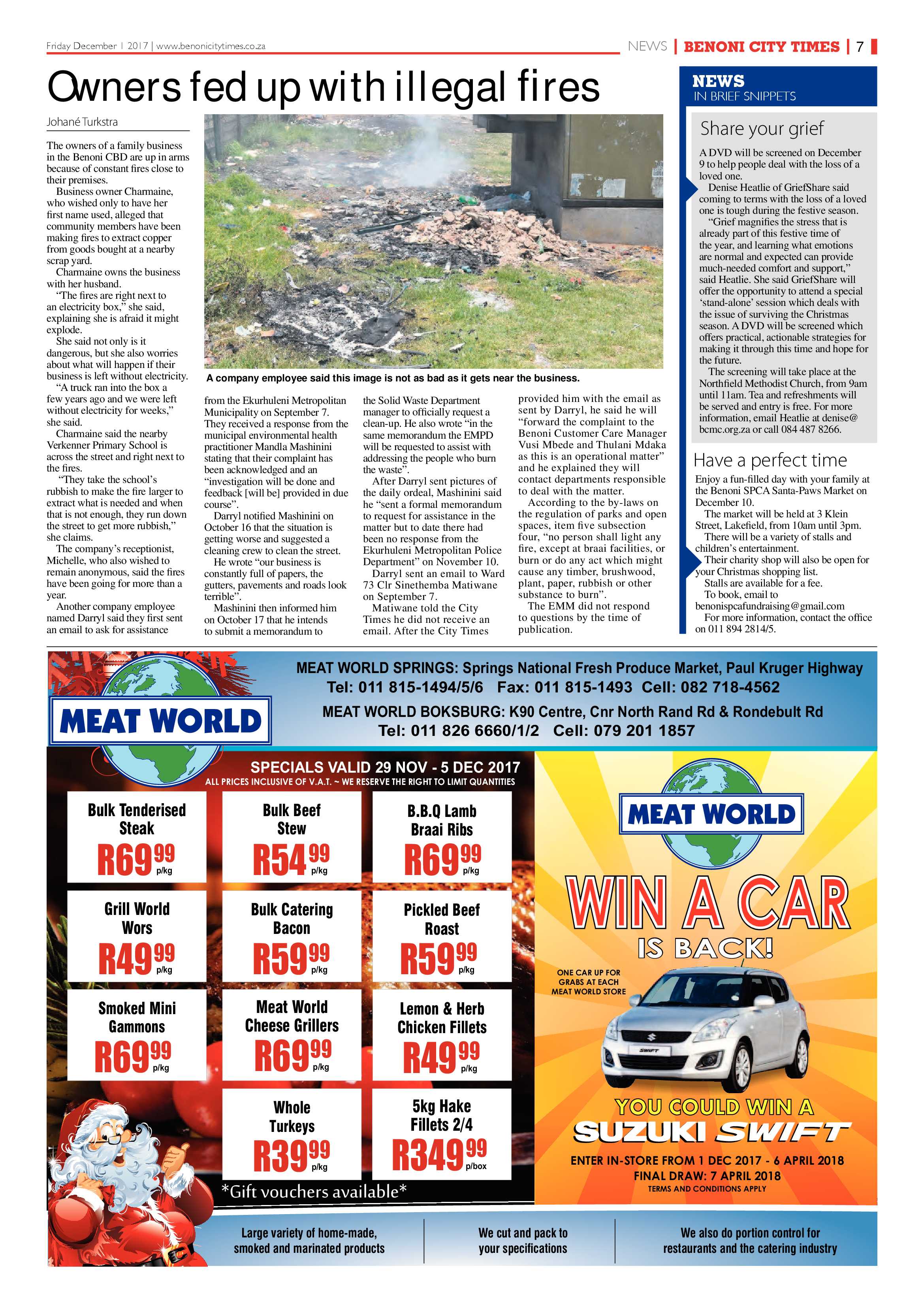 Benoni City Times 30 November 2017 page 9