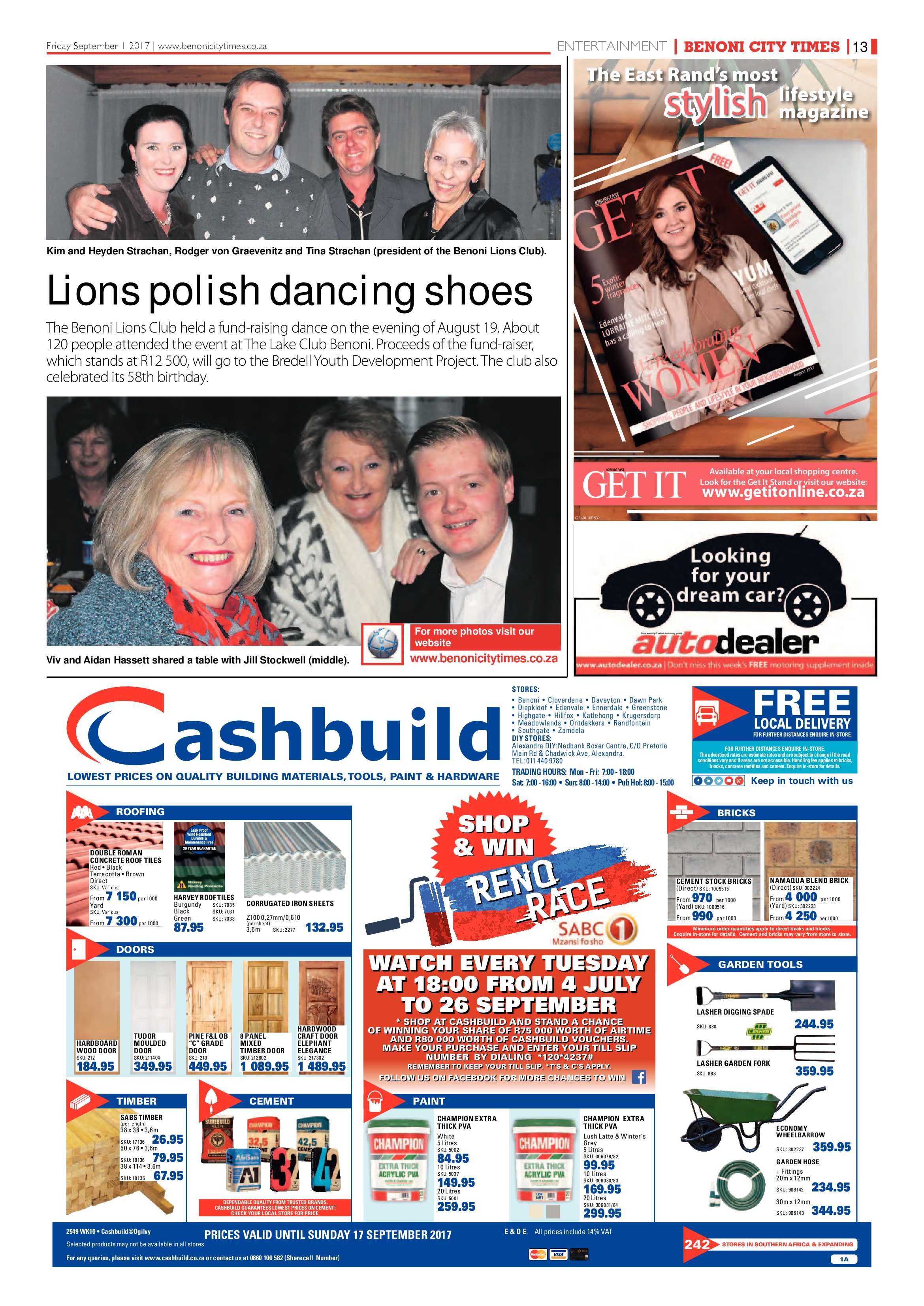 Benoni City Times 31 August 2017 page 13