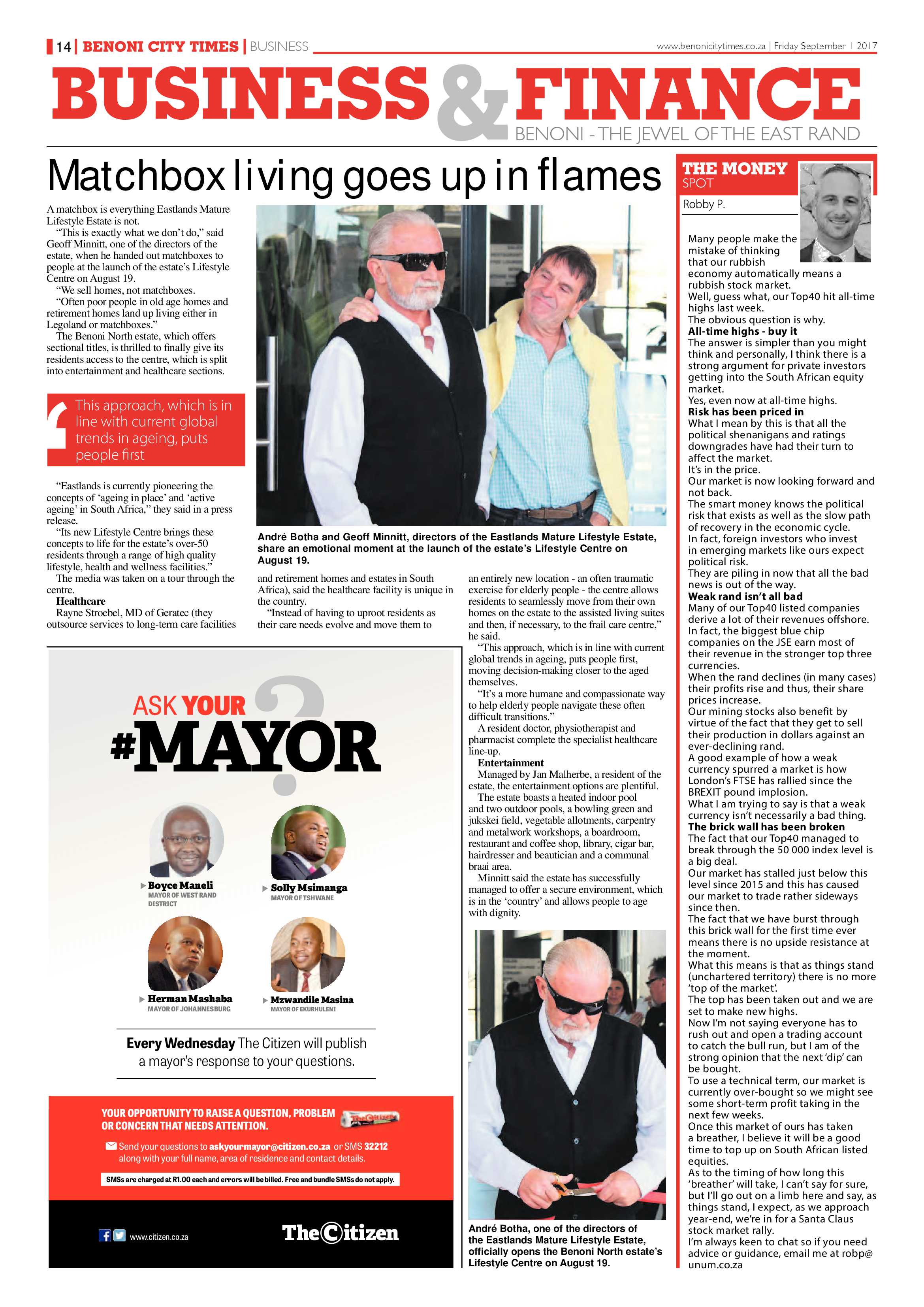 Benoni City Times 31 August 2017 page 14