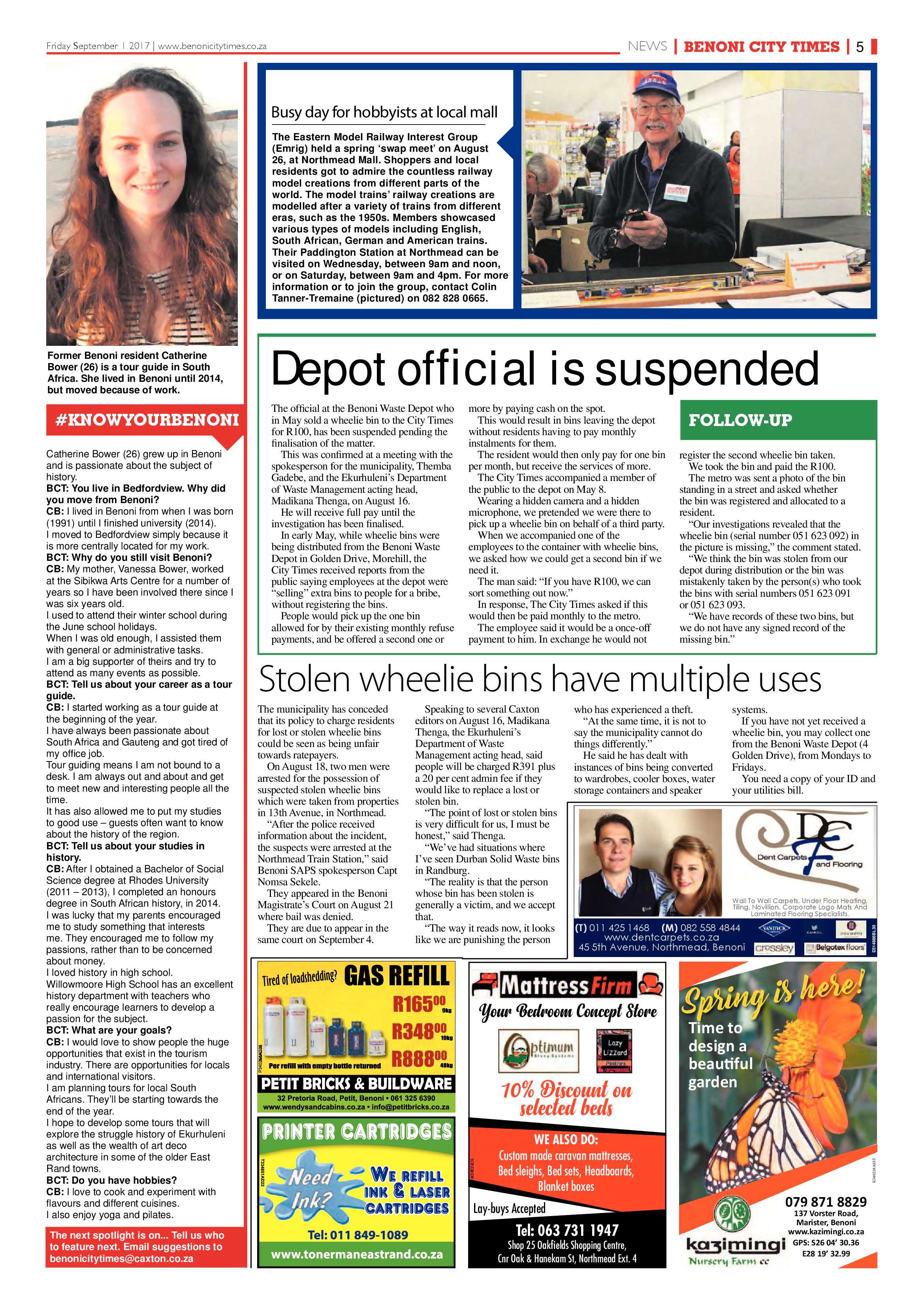 Benoni City Times 31 August 2017 page 5