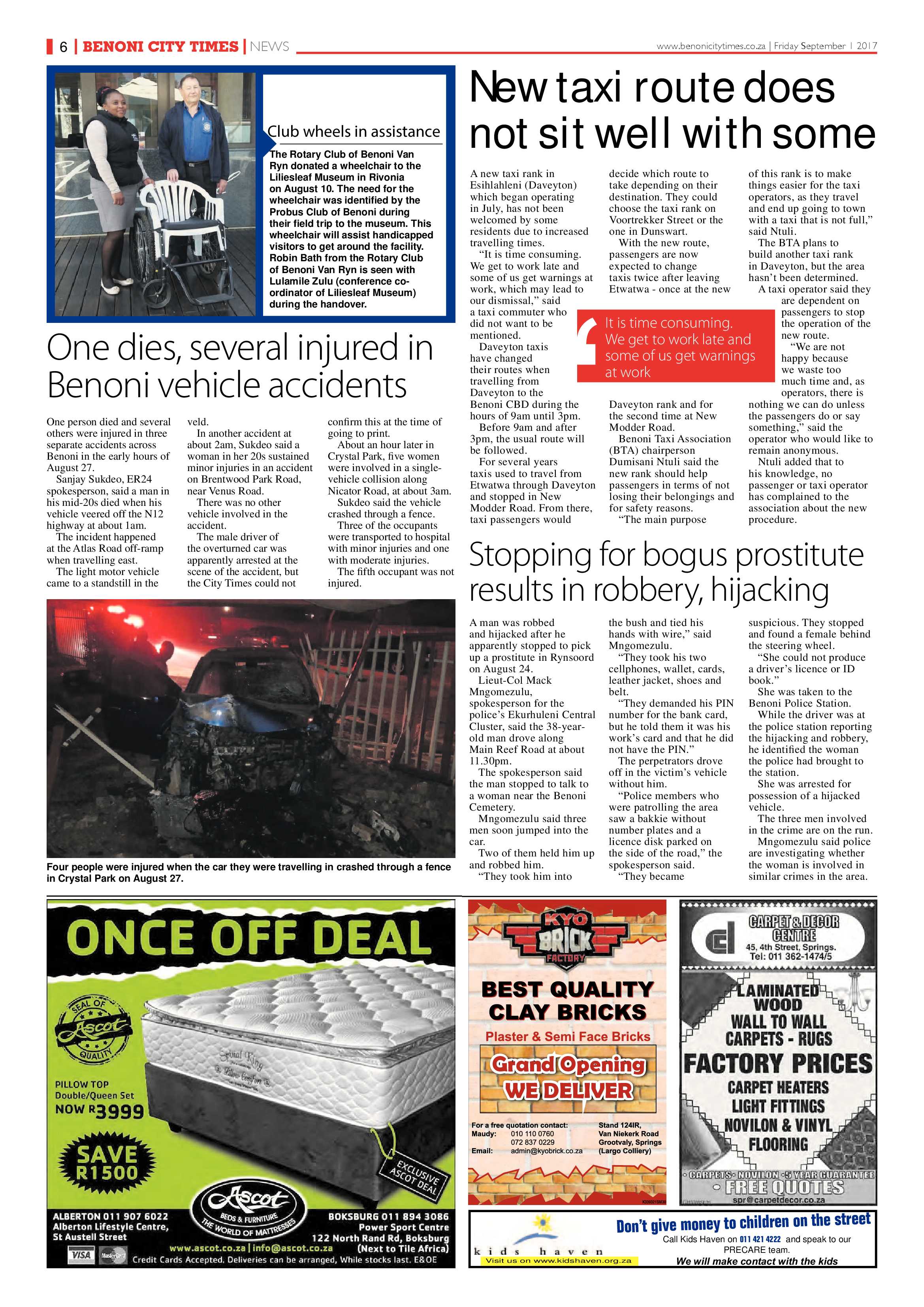Benoni City Times 31 August 2017 page 6