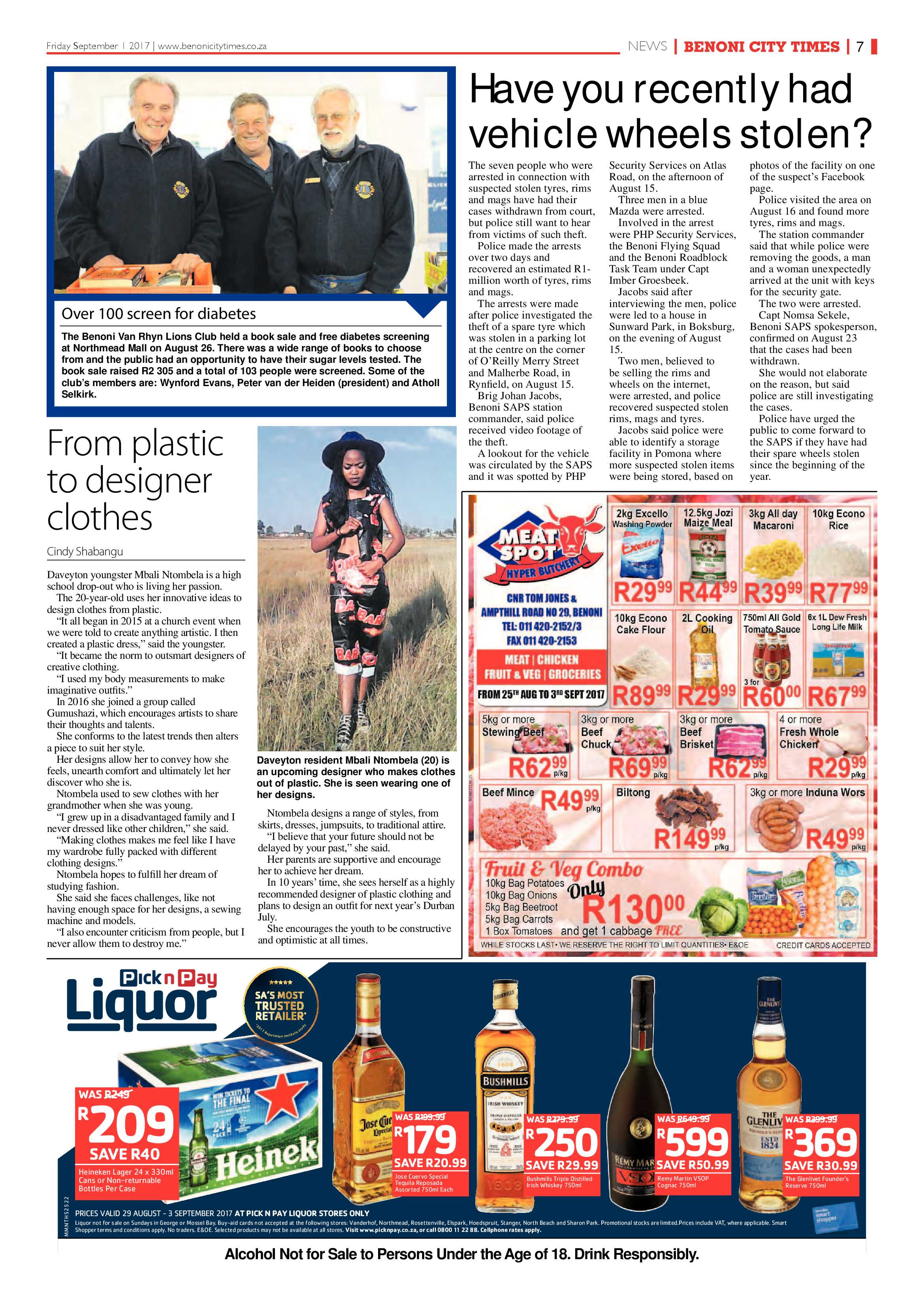 Benoni City Times 31 August 2017 page 7