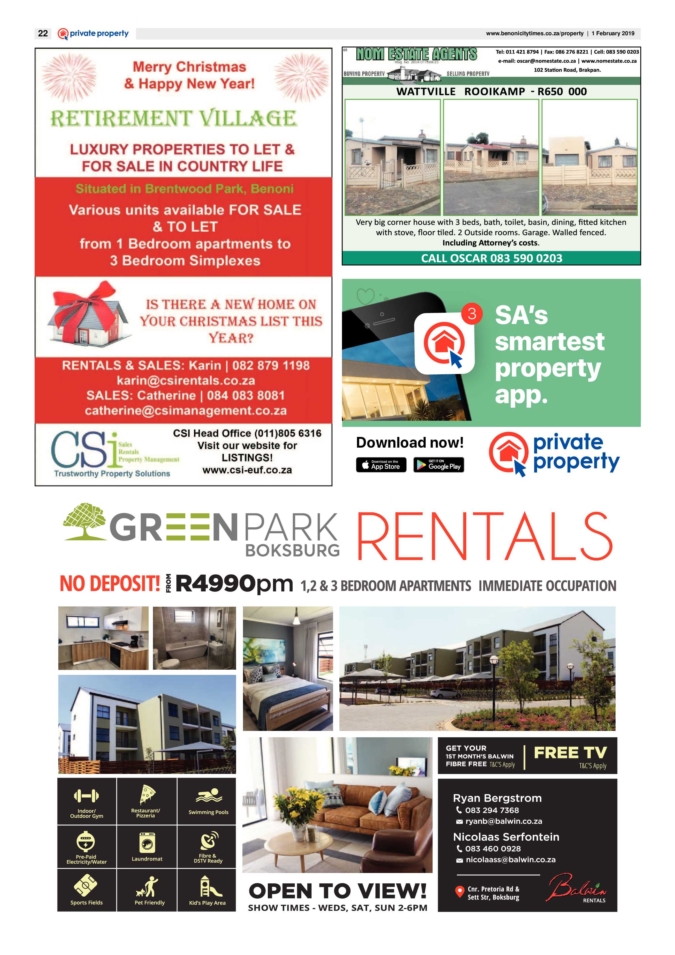 Benoni City Times 31 January 2019 page 22