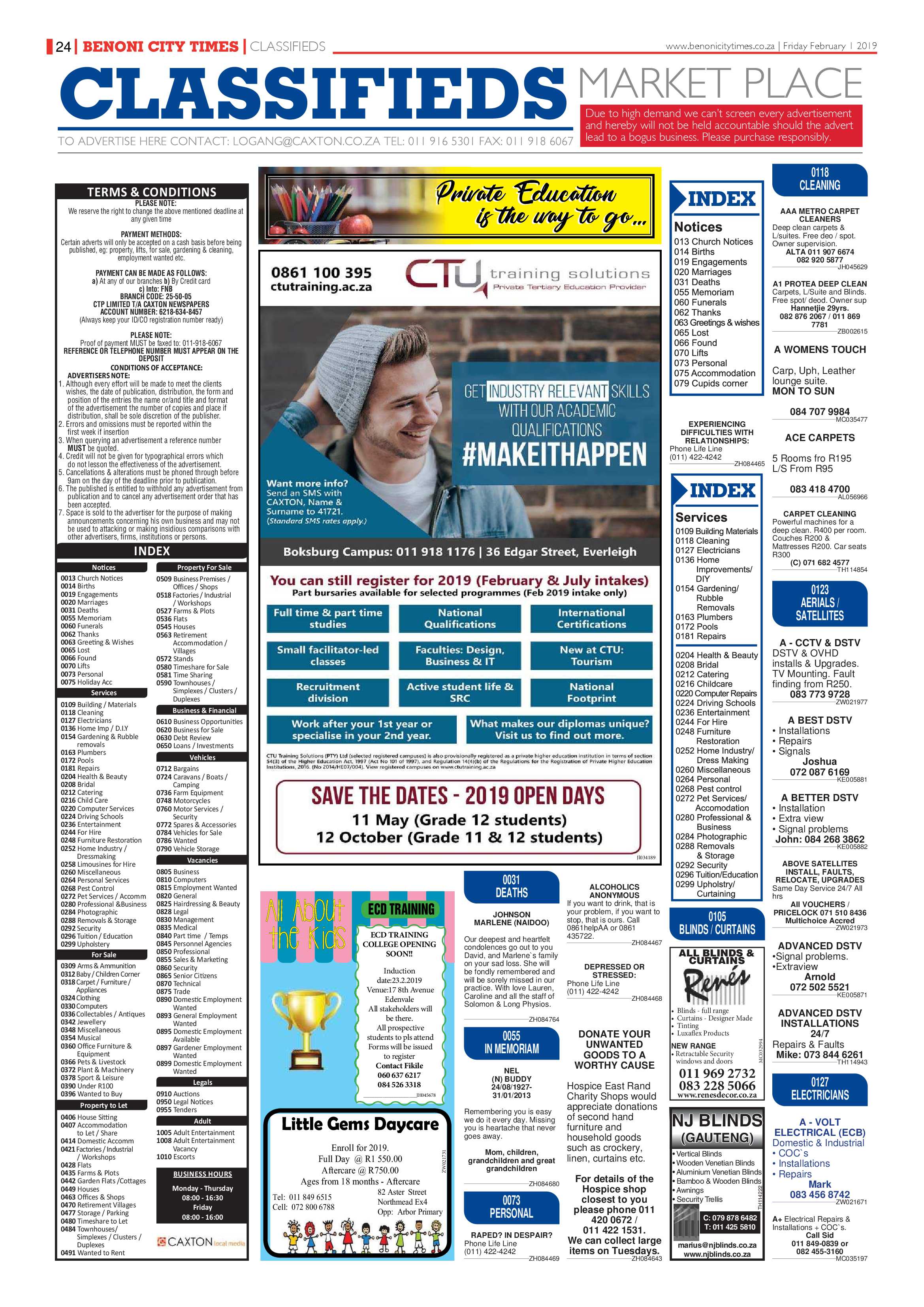 Benoni City Times 31 January 2019 page 24
