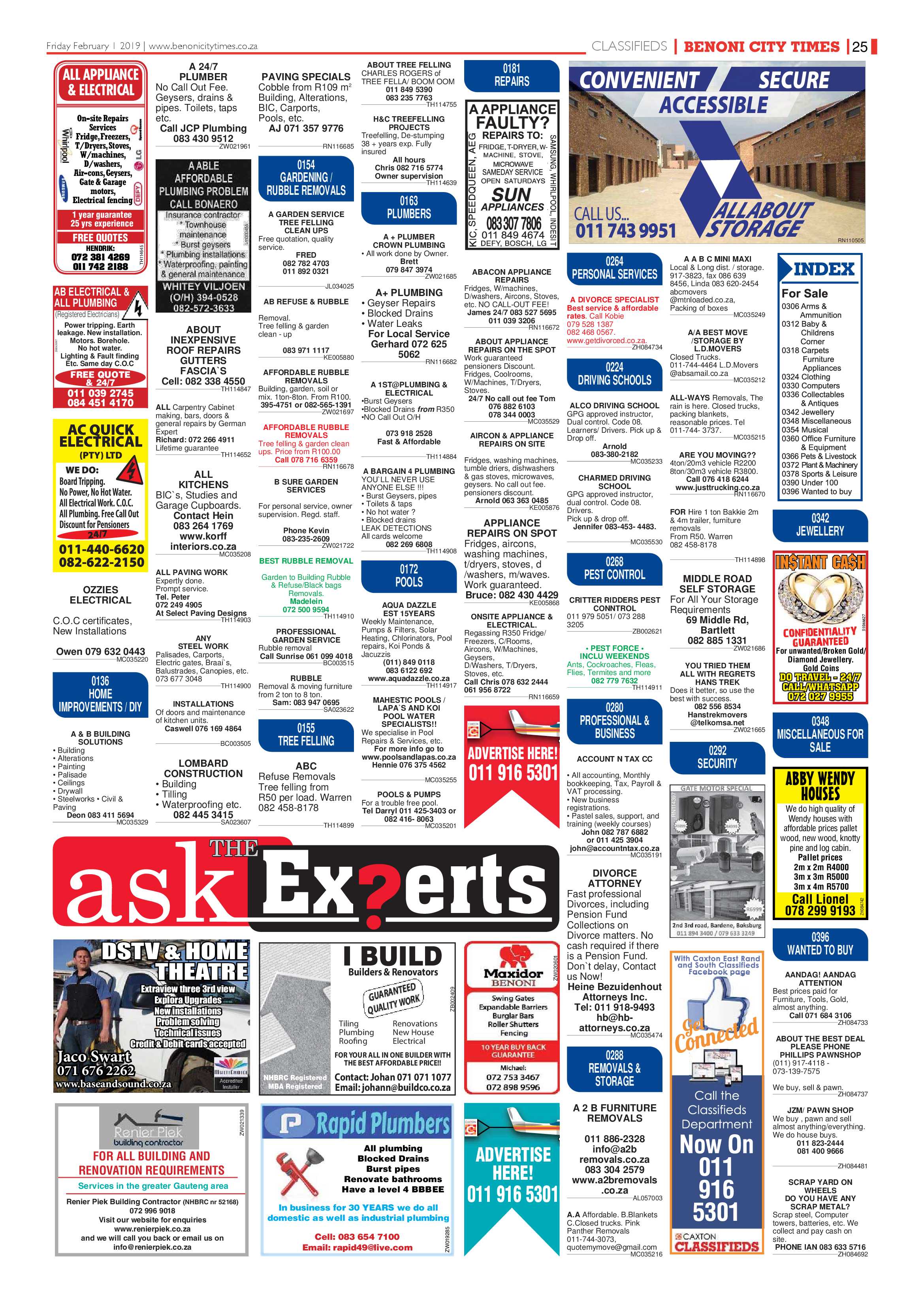 Benoni City Times 31 January 2019 page 25