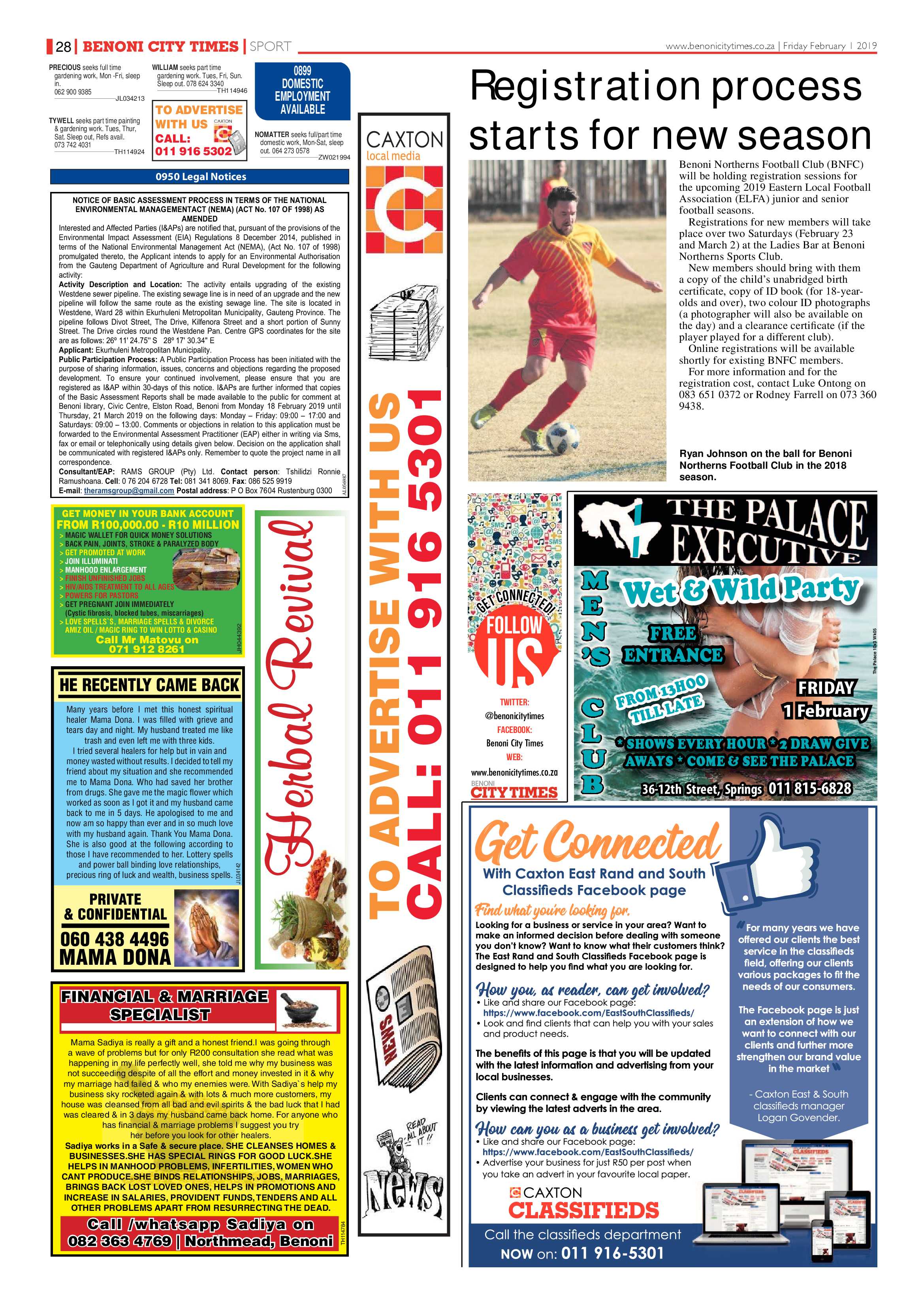 Benoni City Times 31 January 2019 page 28