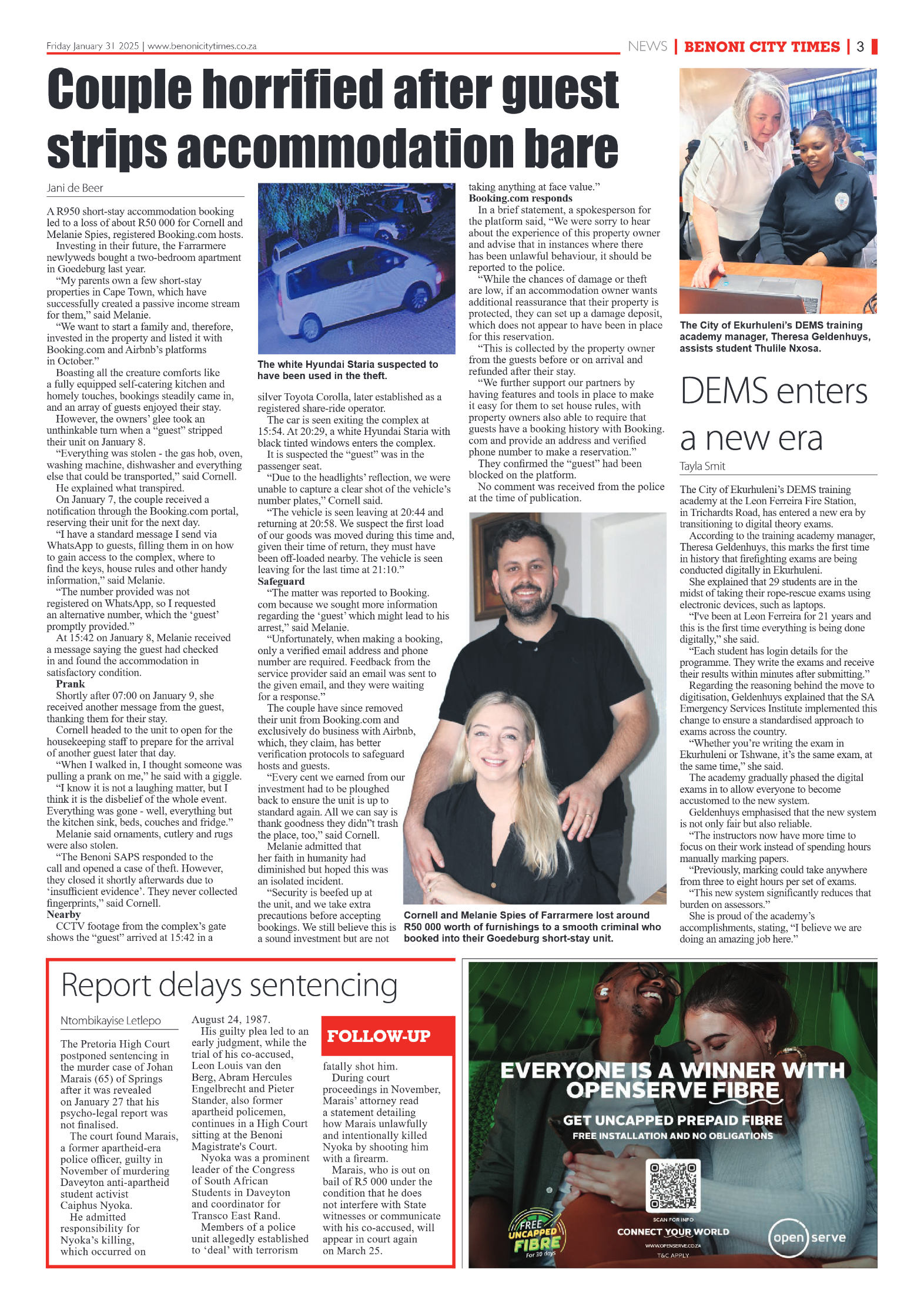 Benoni City Times 31 January 2025 page 3