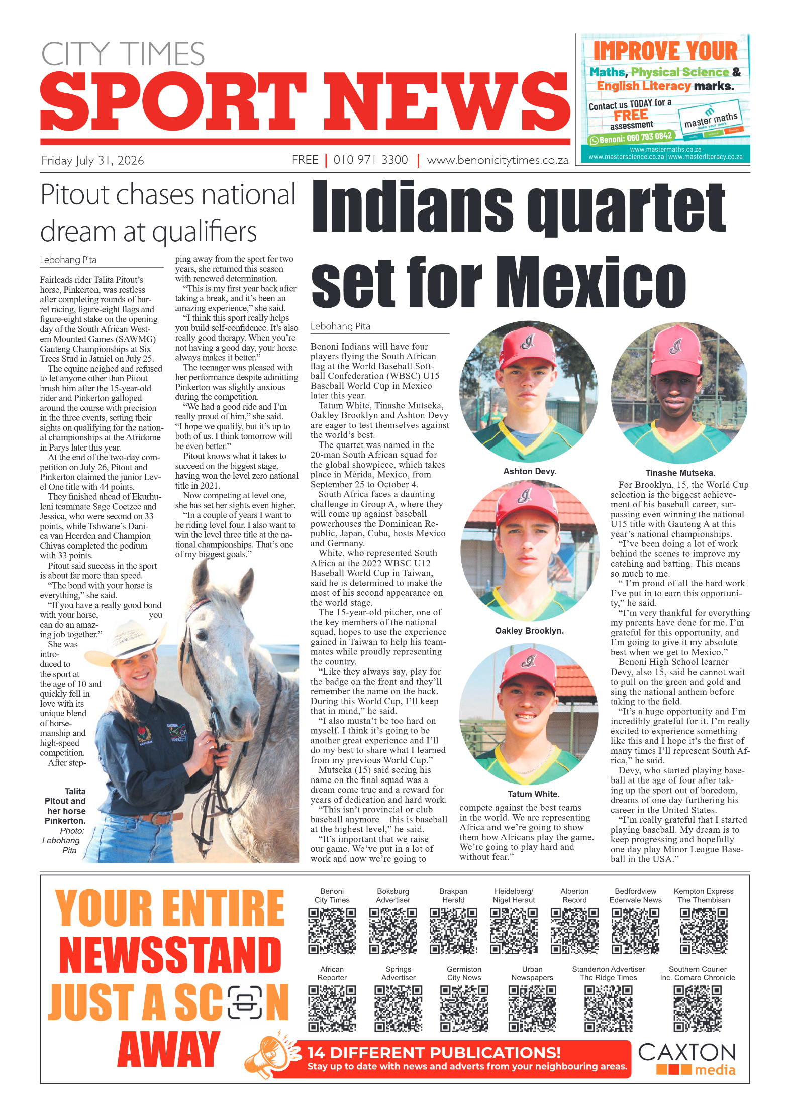 Benoni City Times 31 July 2026 page 20