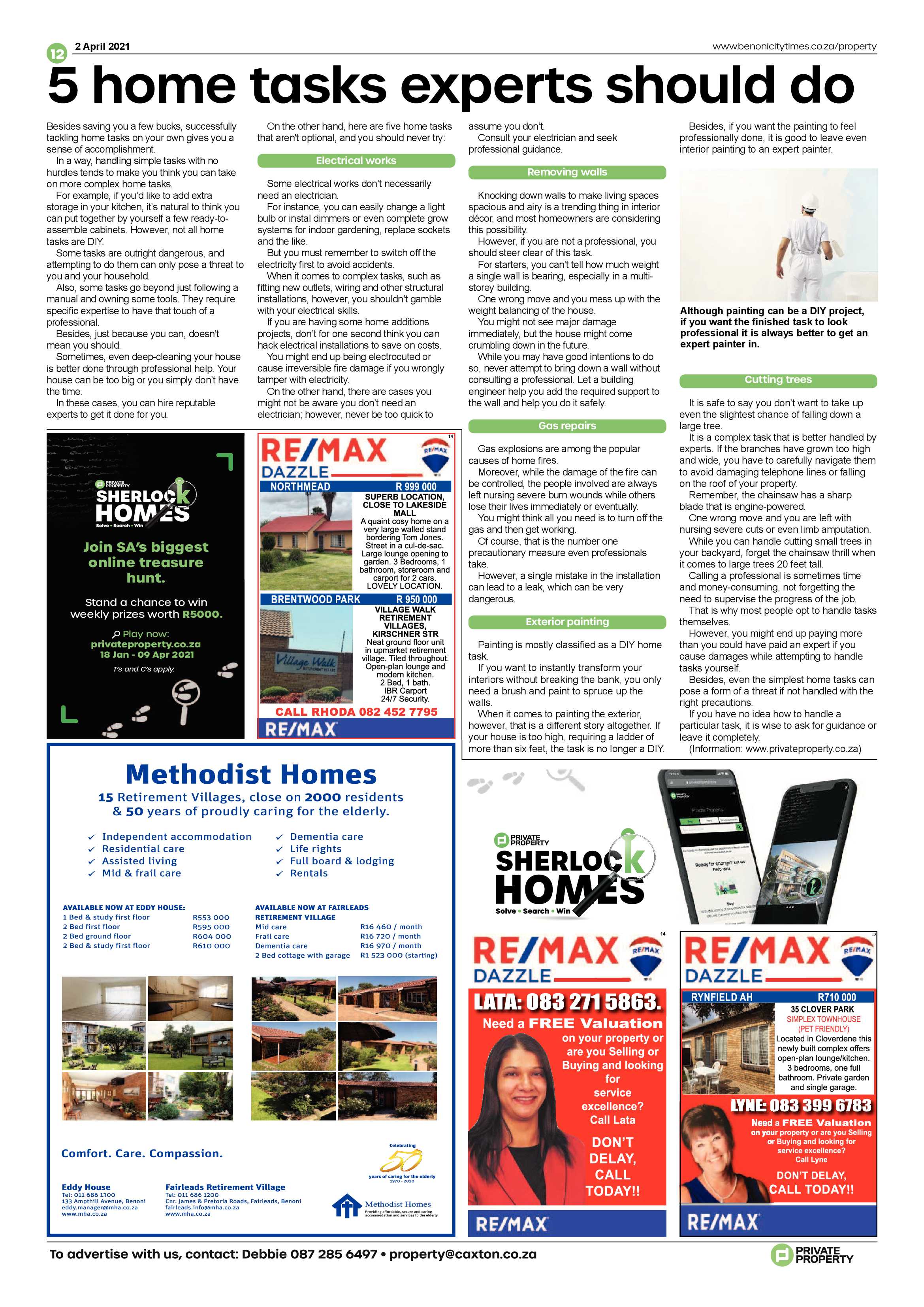 Benoni City Times 31 March 2021 page 12