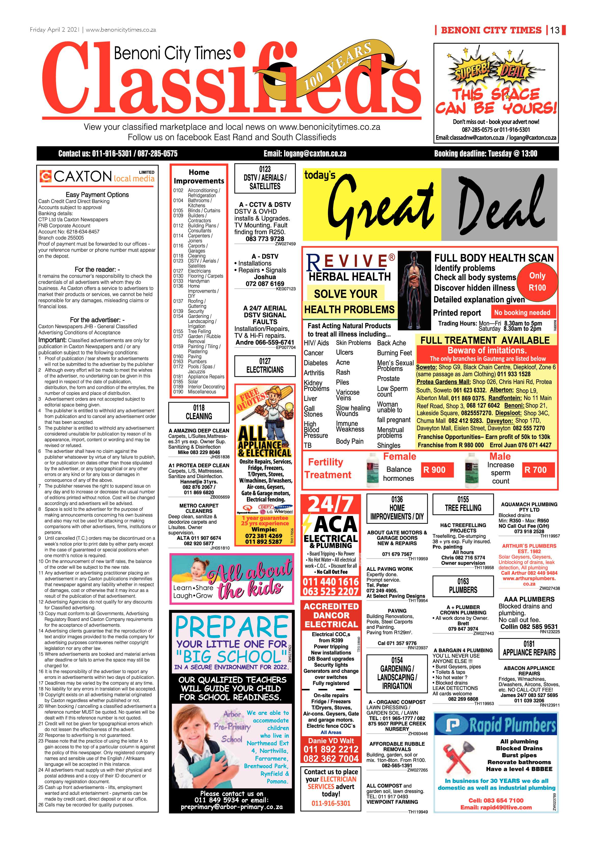Benoni City Times 31 March 2021 page 13