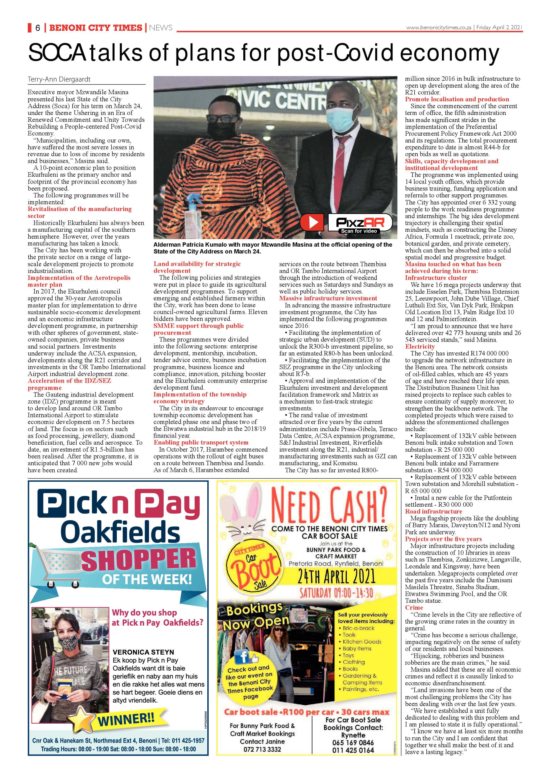 Benoni City Times 31 March 2021 page 6