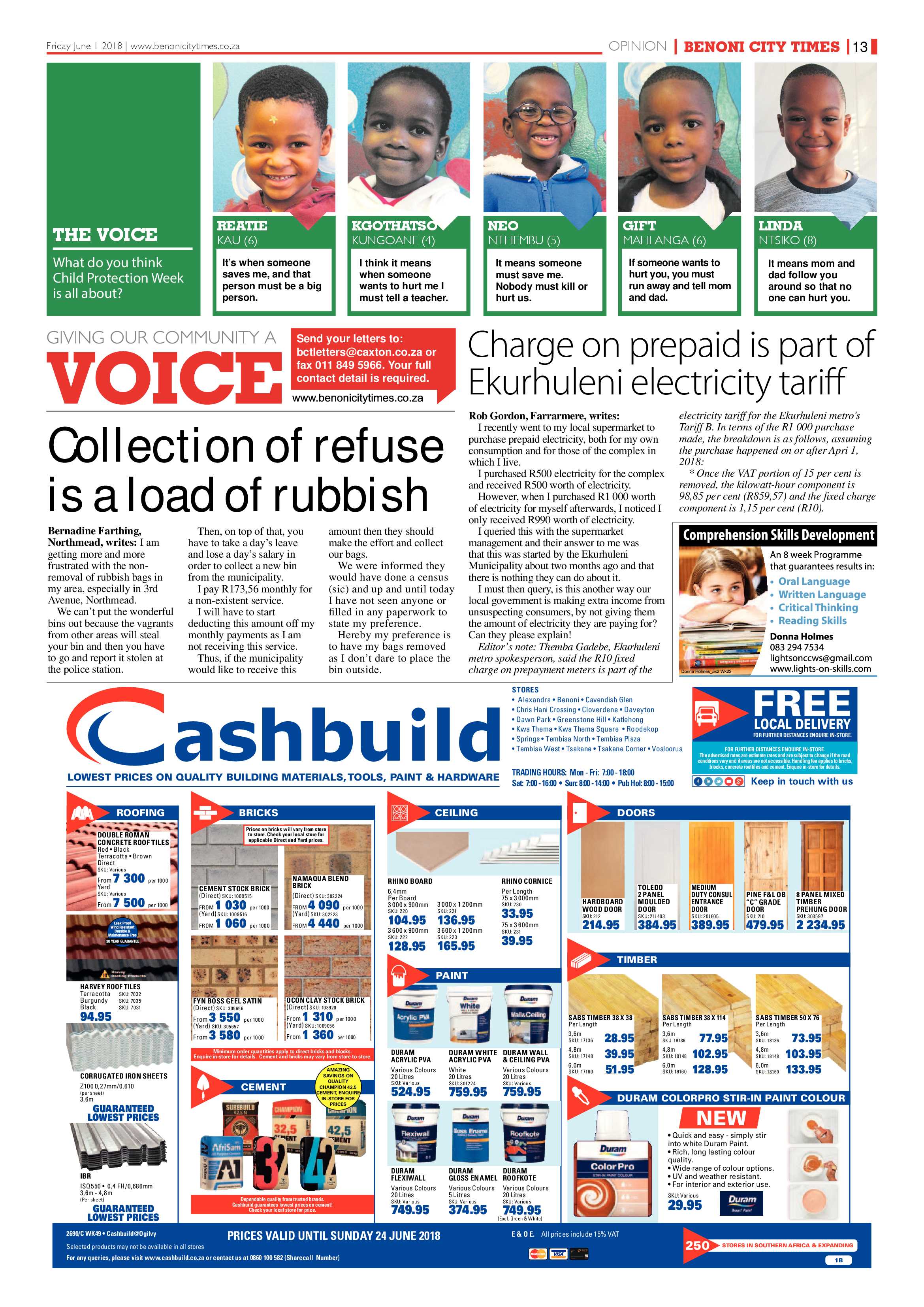 Benoni City Times 31 May 2018 page 13