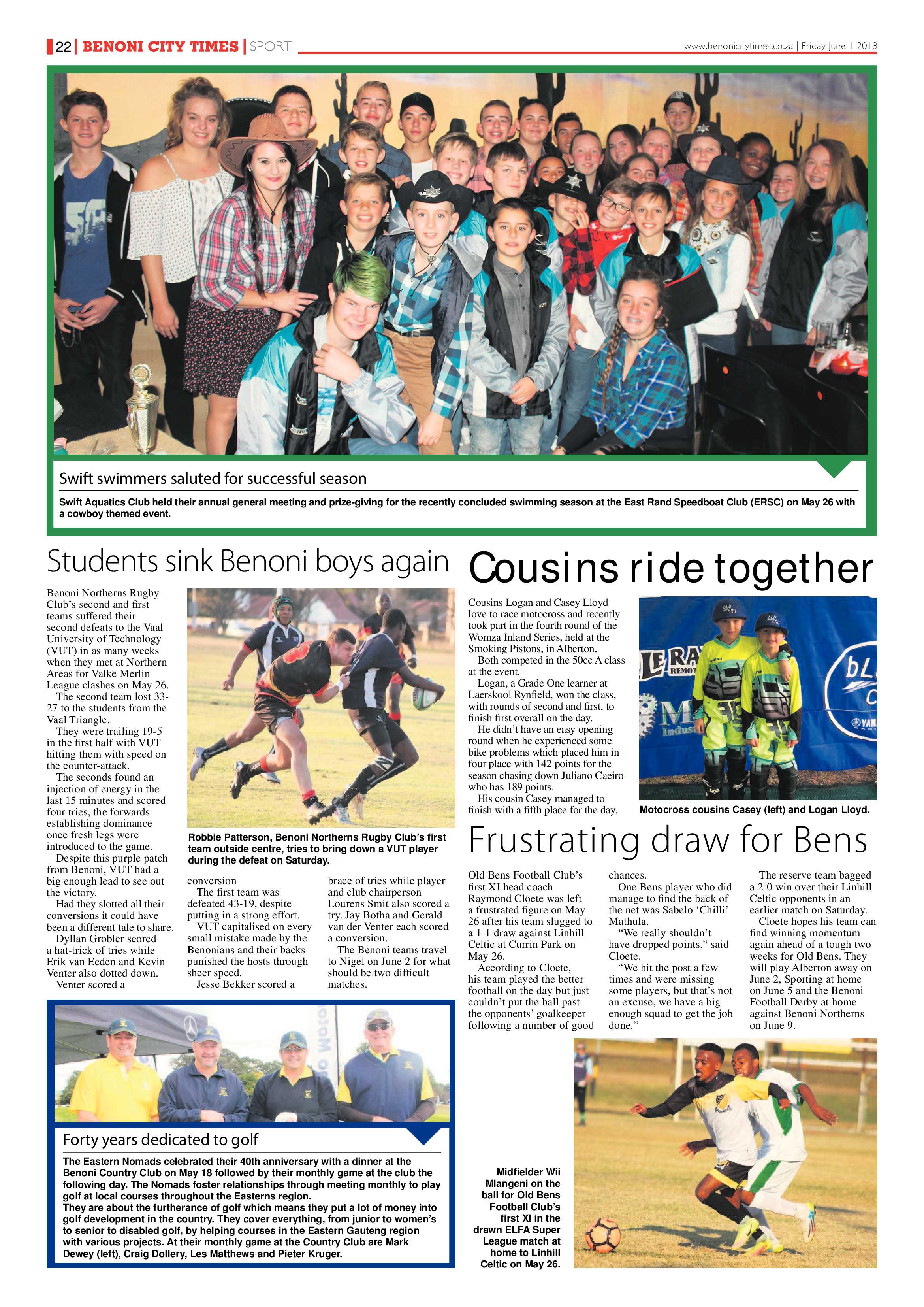 Benoni City Times 31 May 2018 page 22