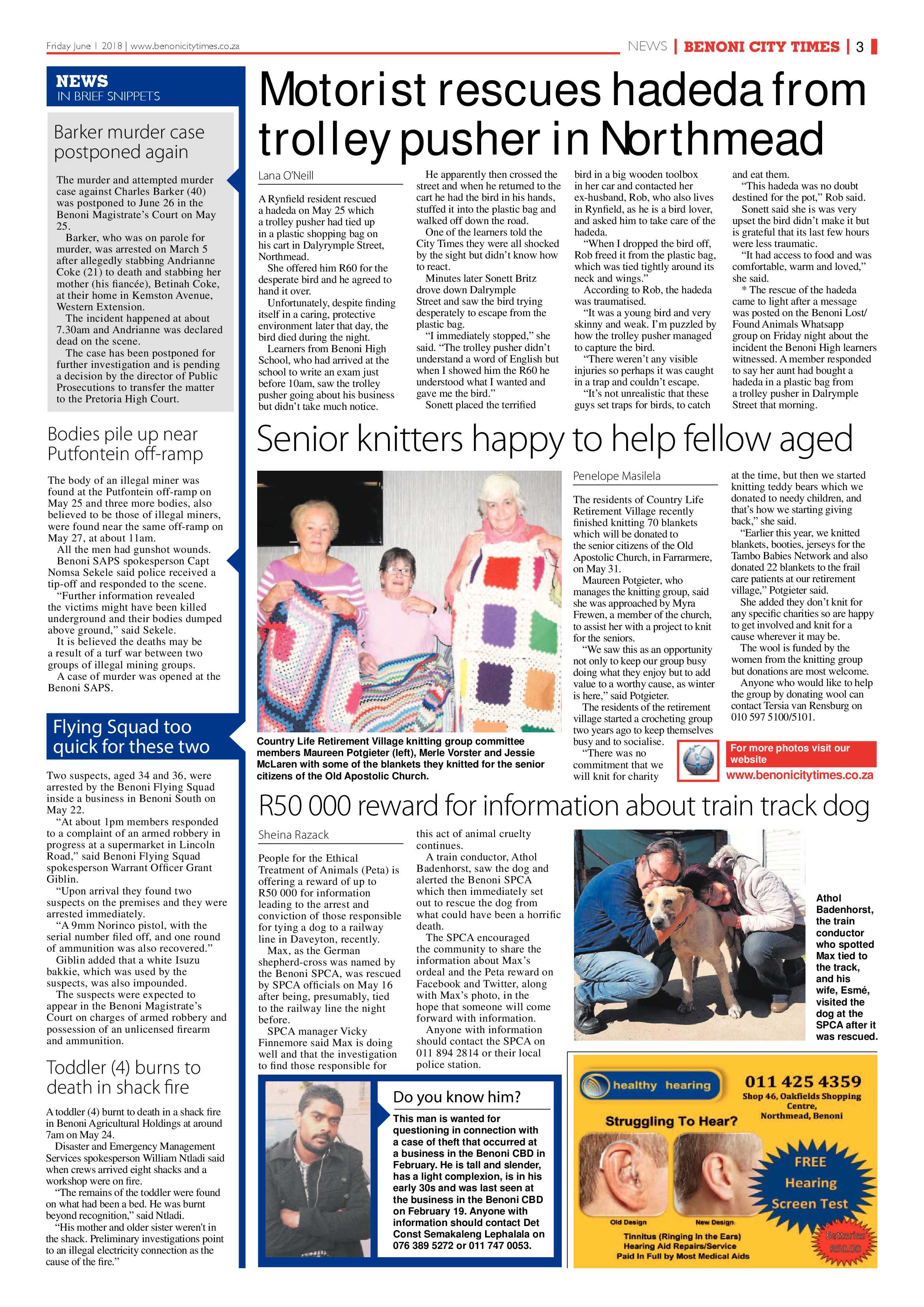 Benoni City Times 31 May 2018 page 3