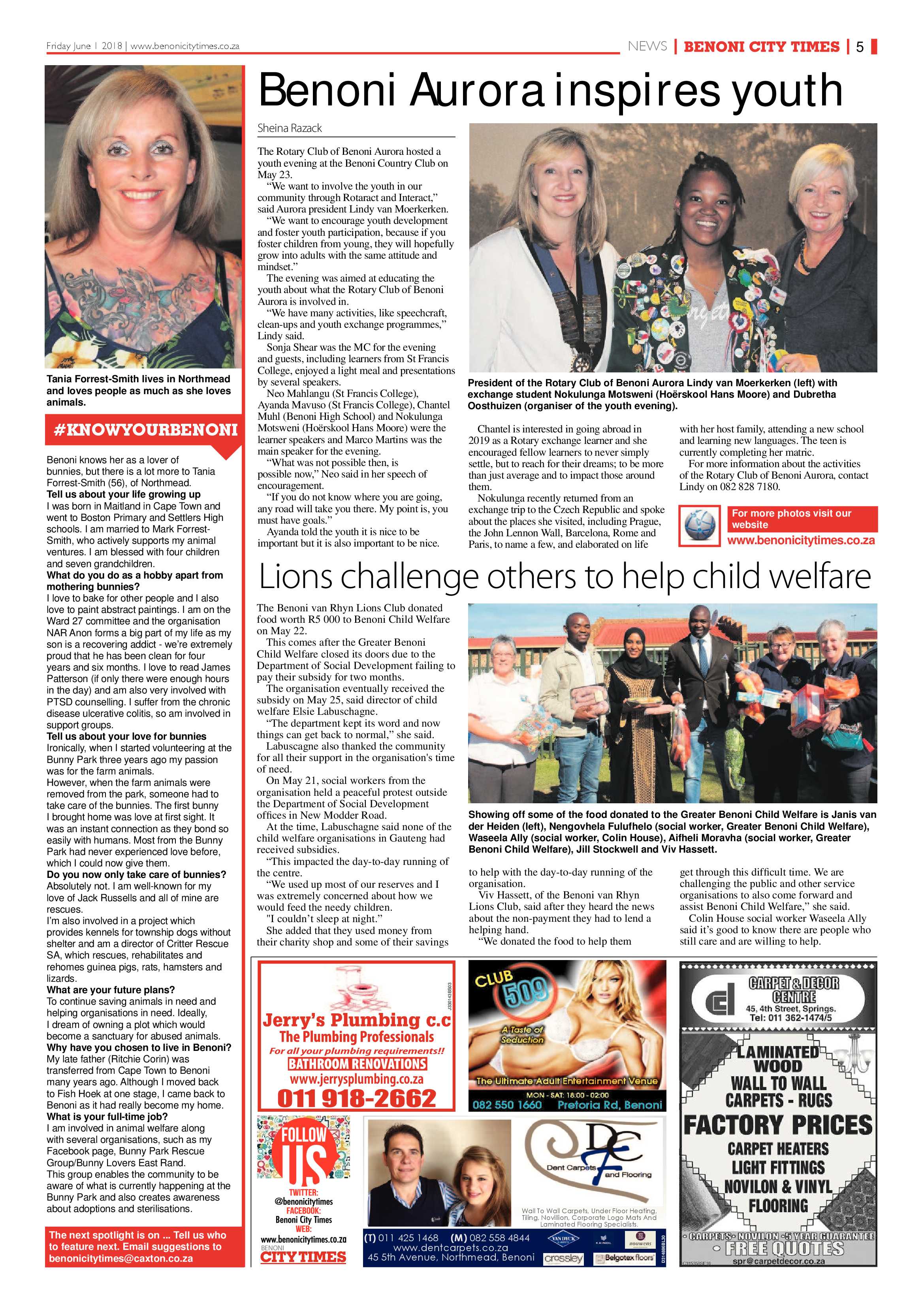 Benoni City Times 31 May 2018 page 5