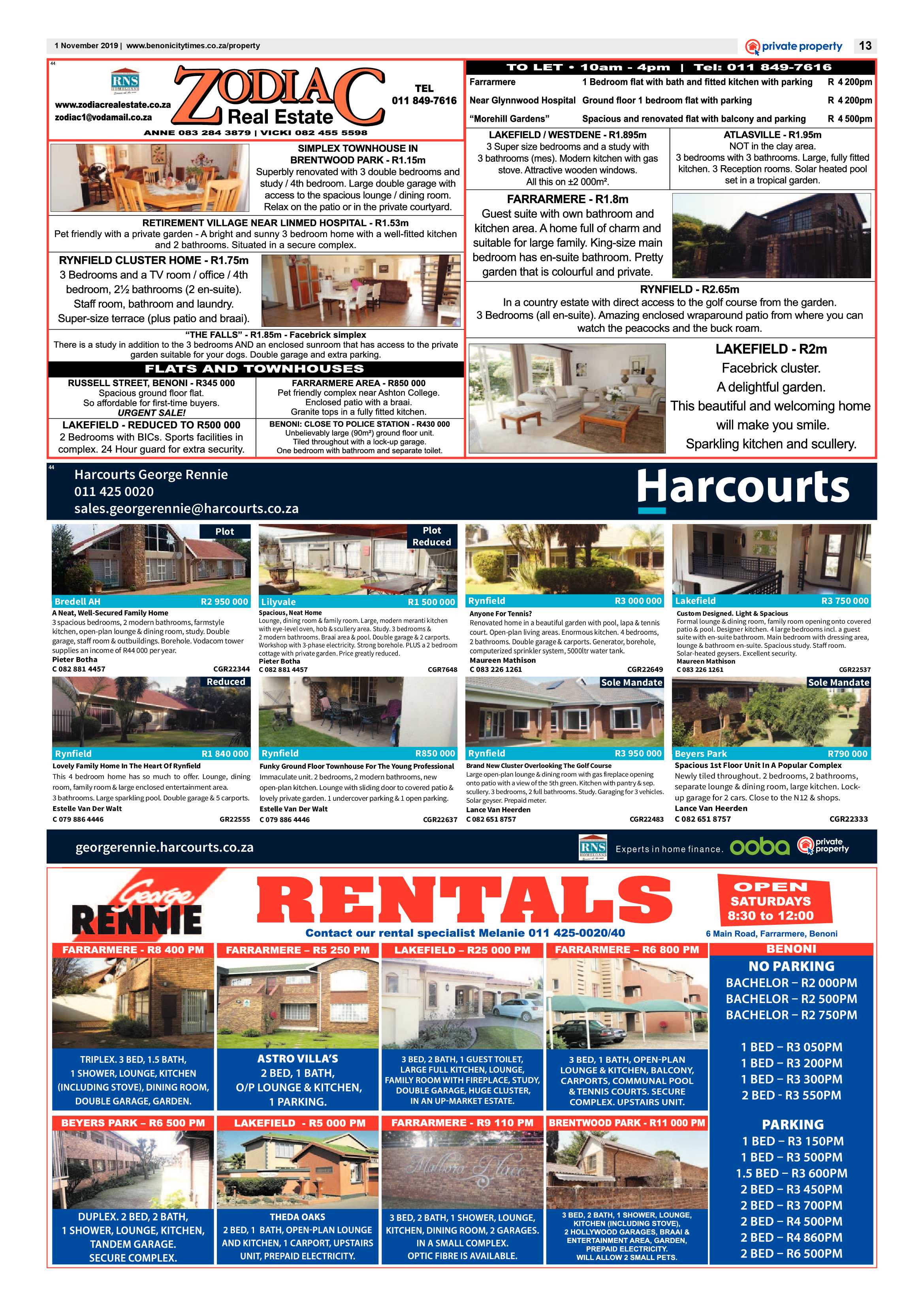 Benoni City Times 31 October 2019 page 13