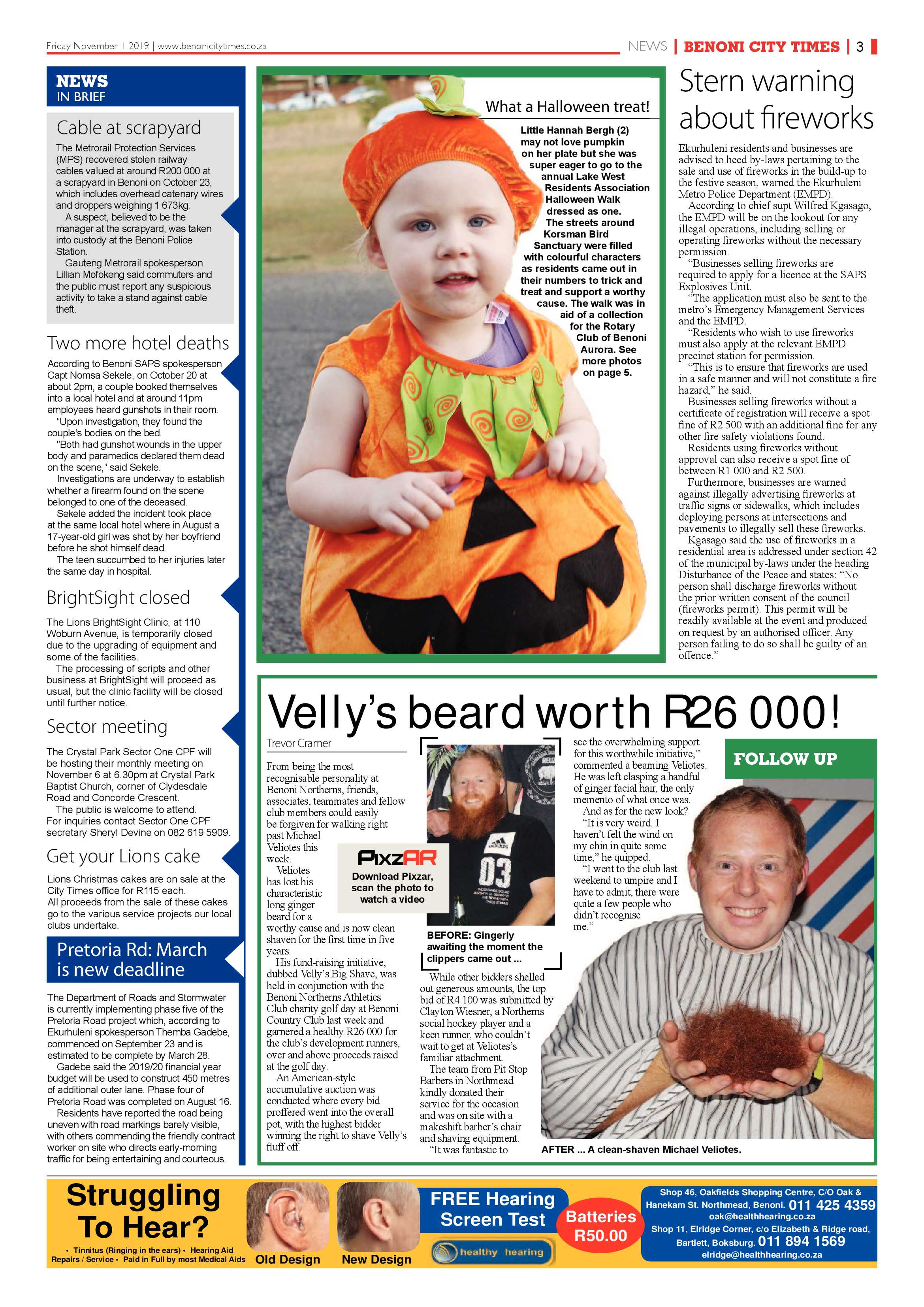 Benoni City Times 31 October 2019 page 3