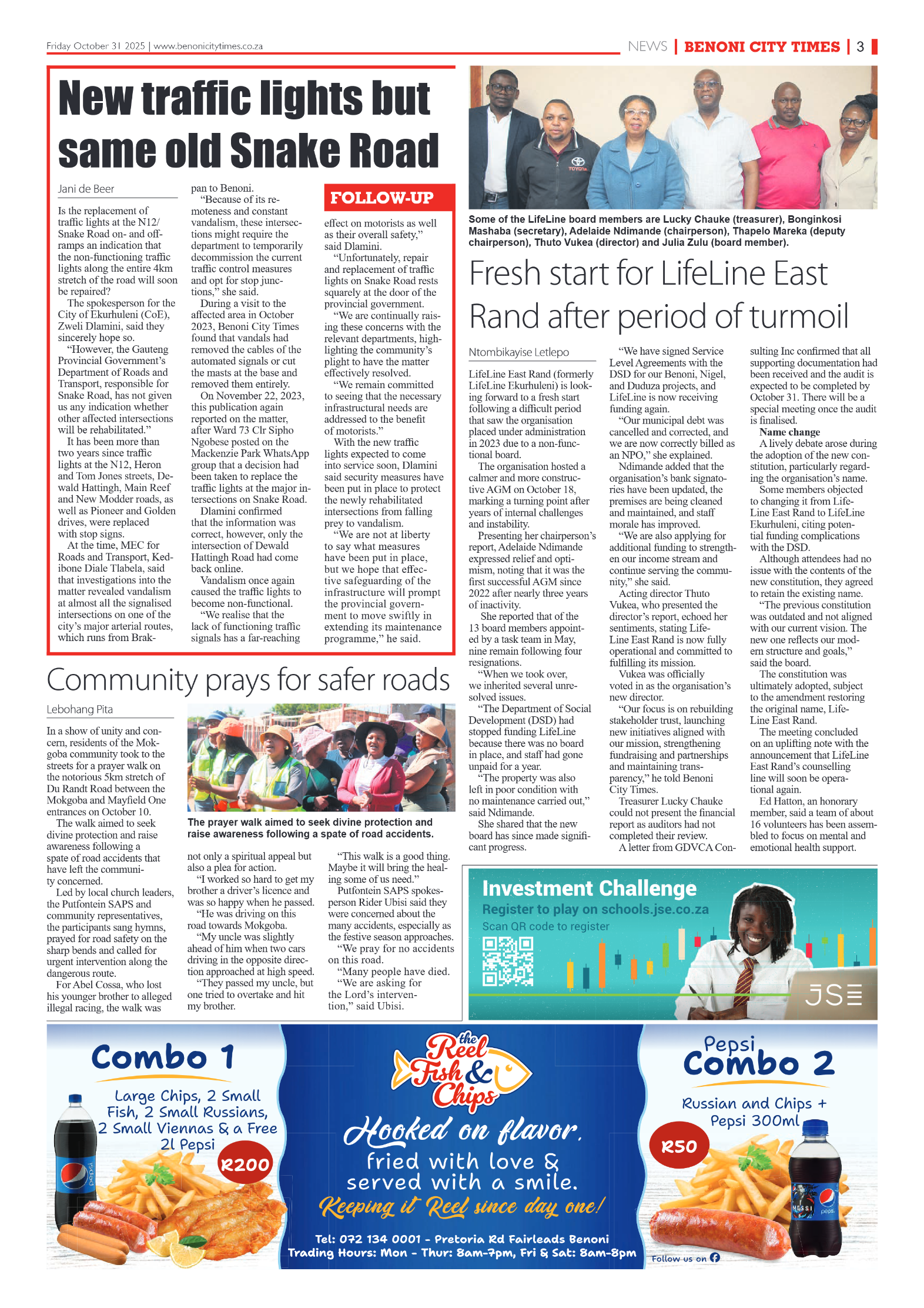 Benoni City Times 31 October 2025 page 3