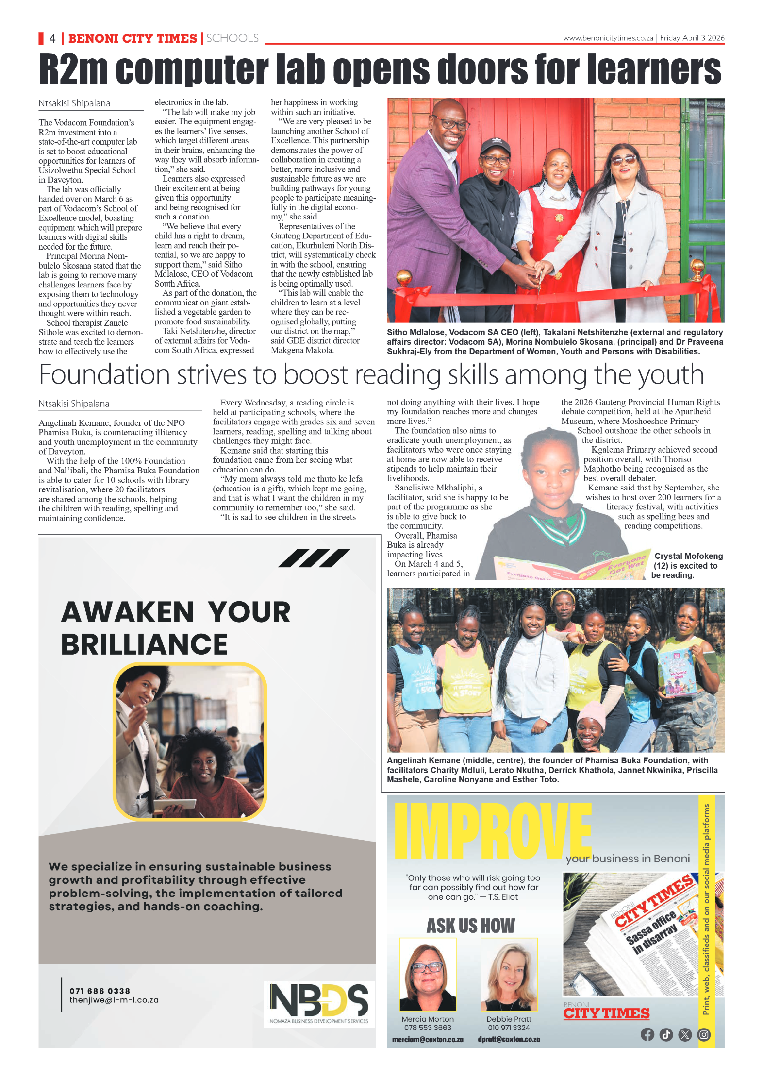 Benoni City Times 3 April 2026 page 4