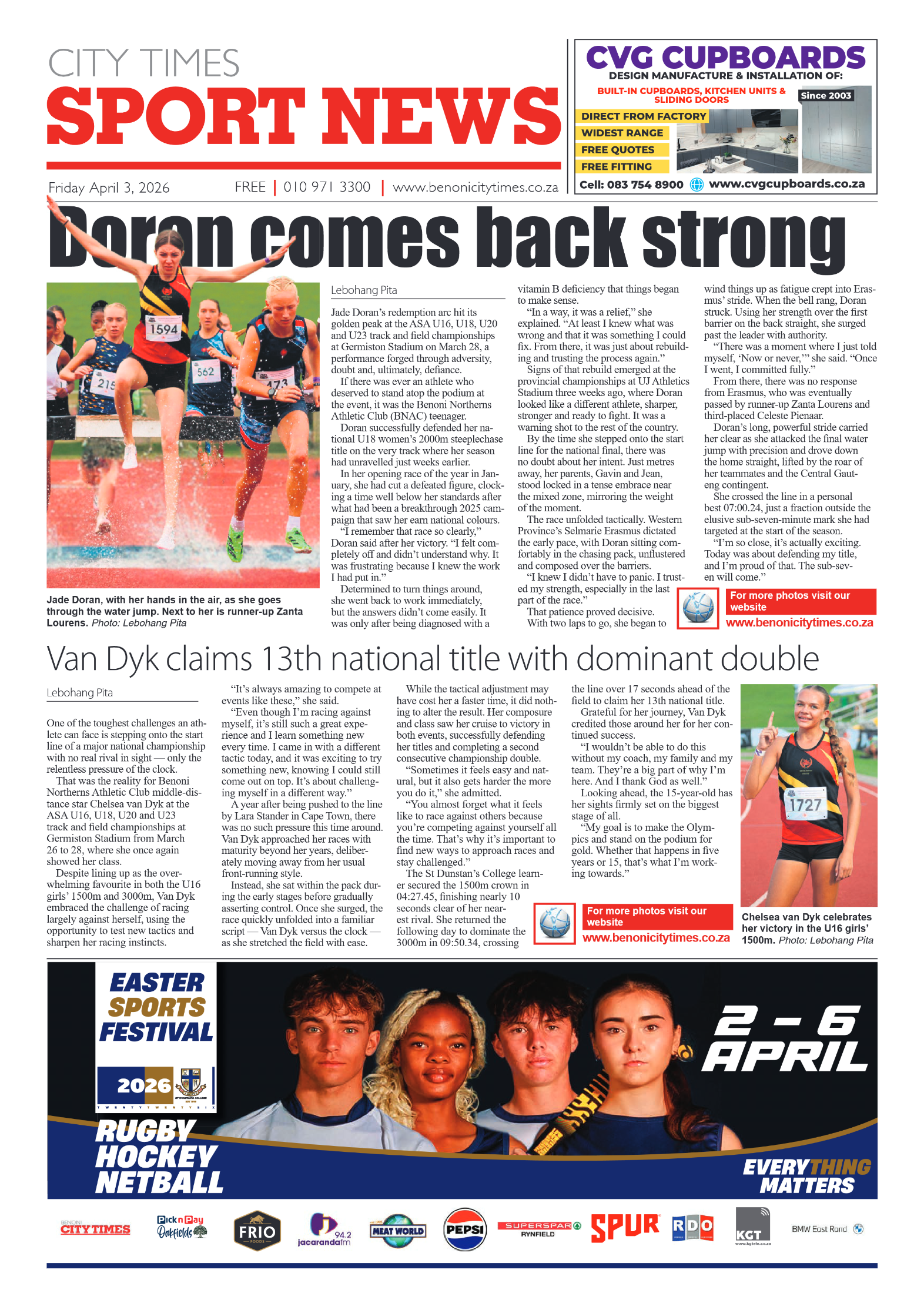 Benoni City Times 3 April 2026 page 8