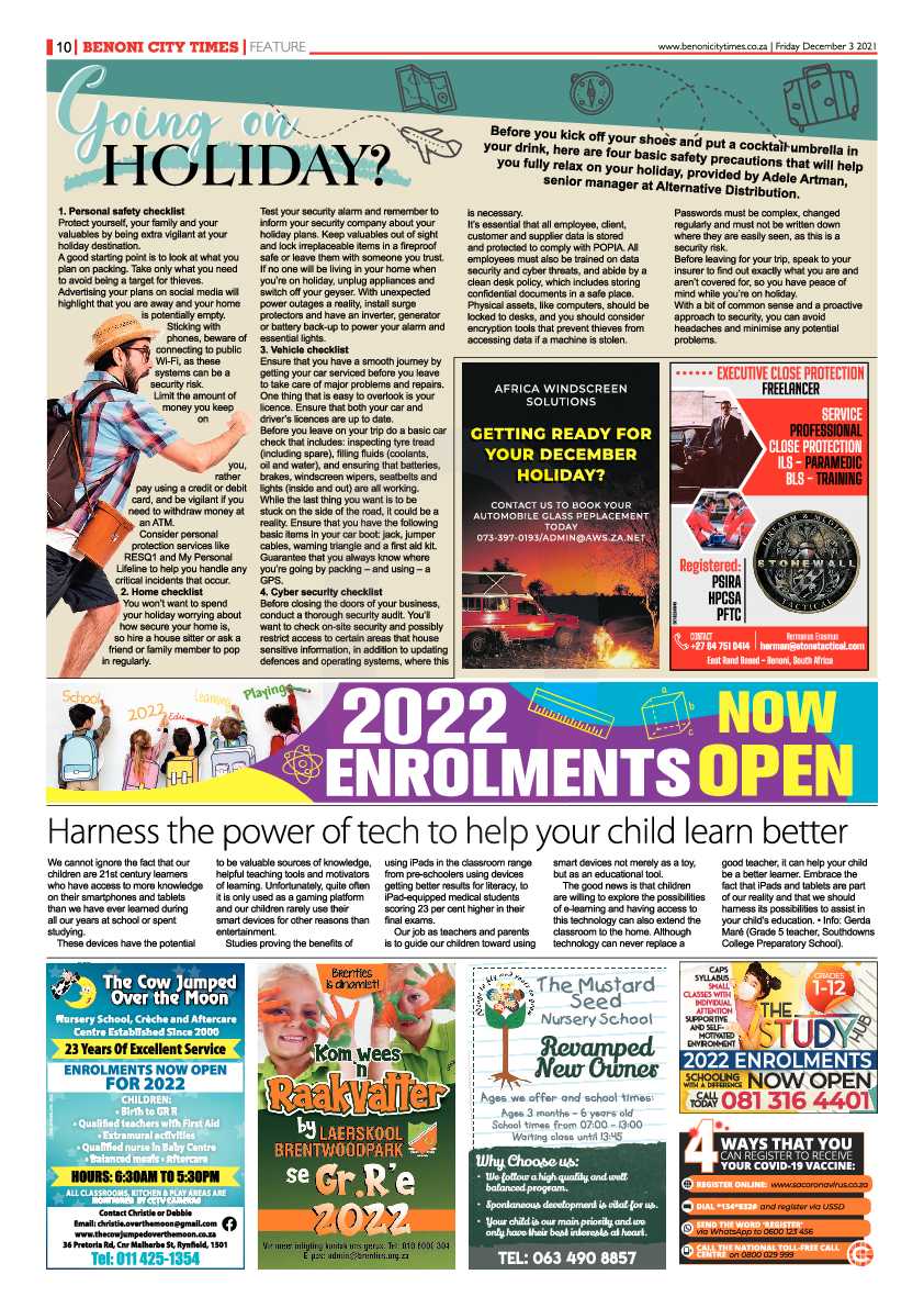 Benoni City Times 3 December 2021 page 10
