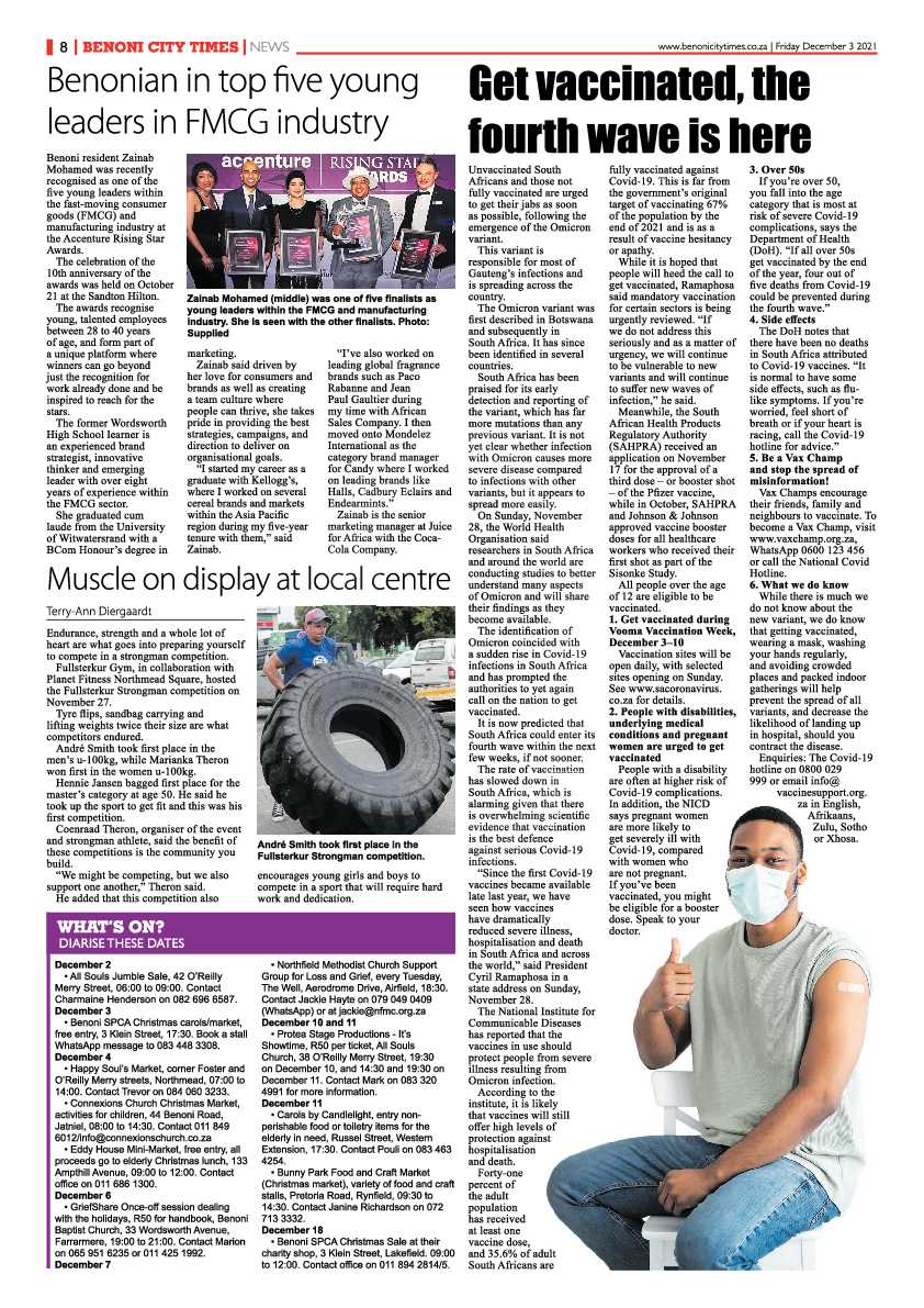 Benoni City Times 3 December 2021 page 8